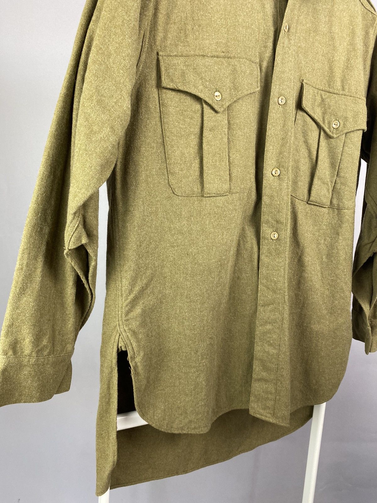 Vintage Vintage 1953 British Army Wool Field Shirt - Size 1 Size US M / EU 48-50 / 2 - 7 Thumbnail