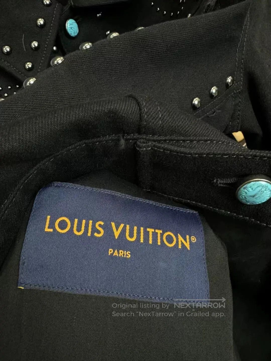 Louis Vuitton louis vuitton black studded denim jacket. Size US L / EU 52-54 / 3 - 5 Thumbnail