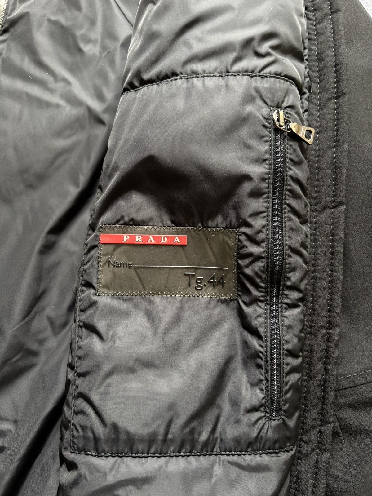 Prada Vintage Prada Red Tab Luxury Women’s Black Parka Size 44 Size M / US 6-8 / IT 42-44 - 11 Thumbnail