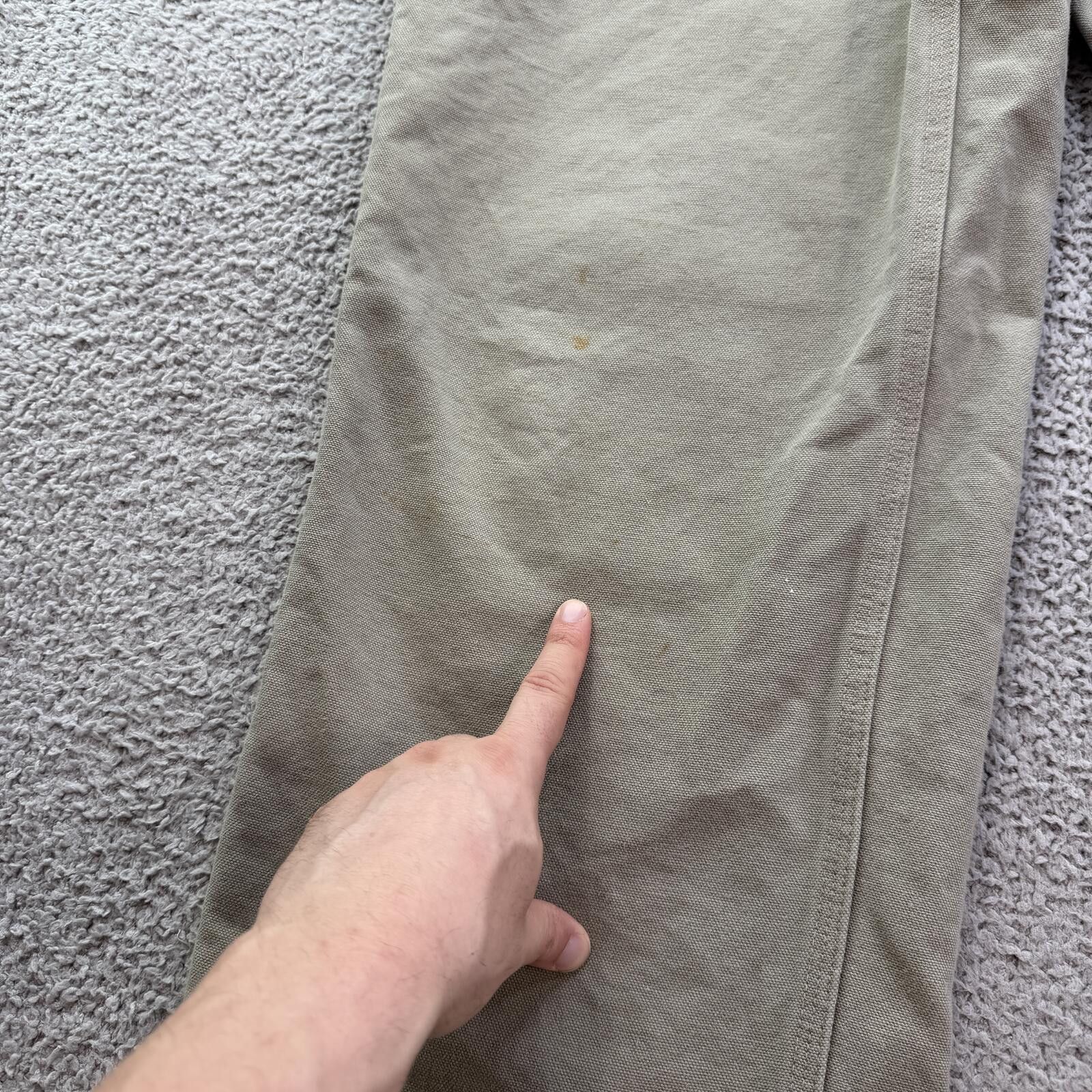 Carhartt Carhartt B17 Original Dungaree Fit Work Pants Khaki 30x34 Size US 30 / EU 46 - 8 Thumbnail