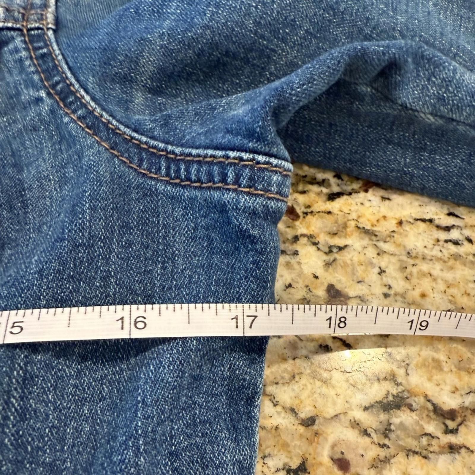 Other ENJEAN denim jeans jacket distressed medium wash stretch SM Size S / US 4 / IT 40 - 9 Thumbnail