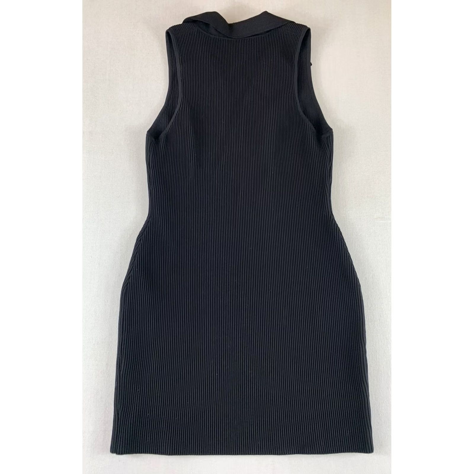 Vintage VINTAGE BABATON SHEATH DRESS WOMENS LARGE BLACK SLEEVELESS V-NECK COLLAR Size L / US 10 / IT 46 - 6 Thumbnail