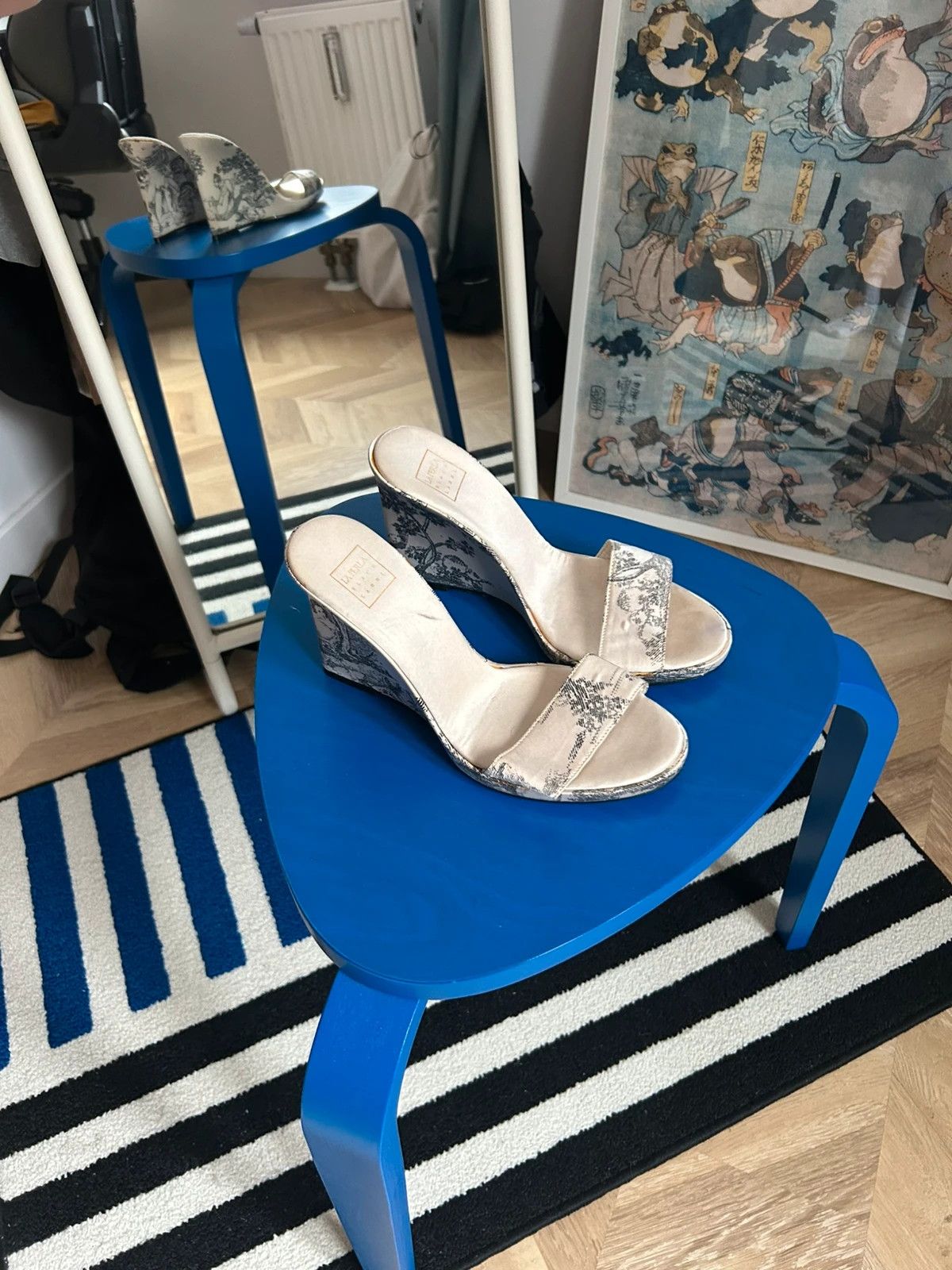 La Perla La Perla Print Wedge Sandals Size US 7 / IT 37 - 2 Thumbnail