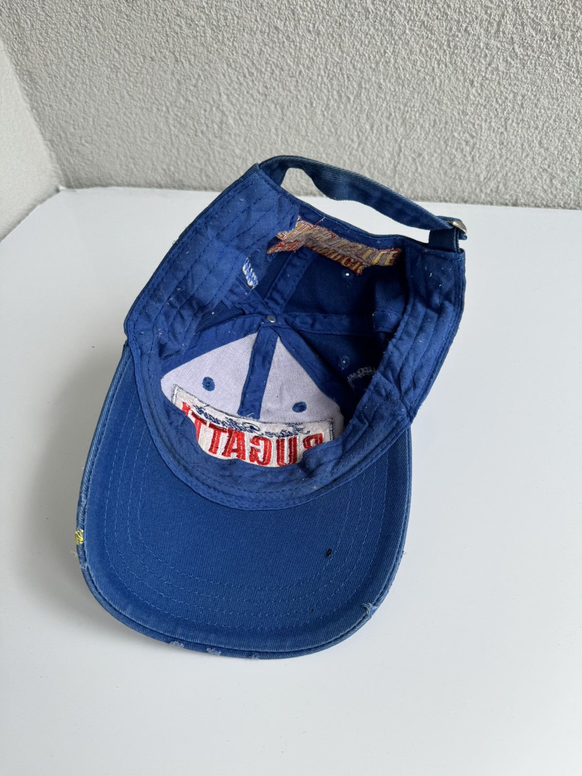 Vintage Vintage Bugatti Billioniare Cap Blue Racing Size ONE SIZE - 5 Thumbnail