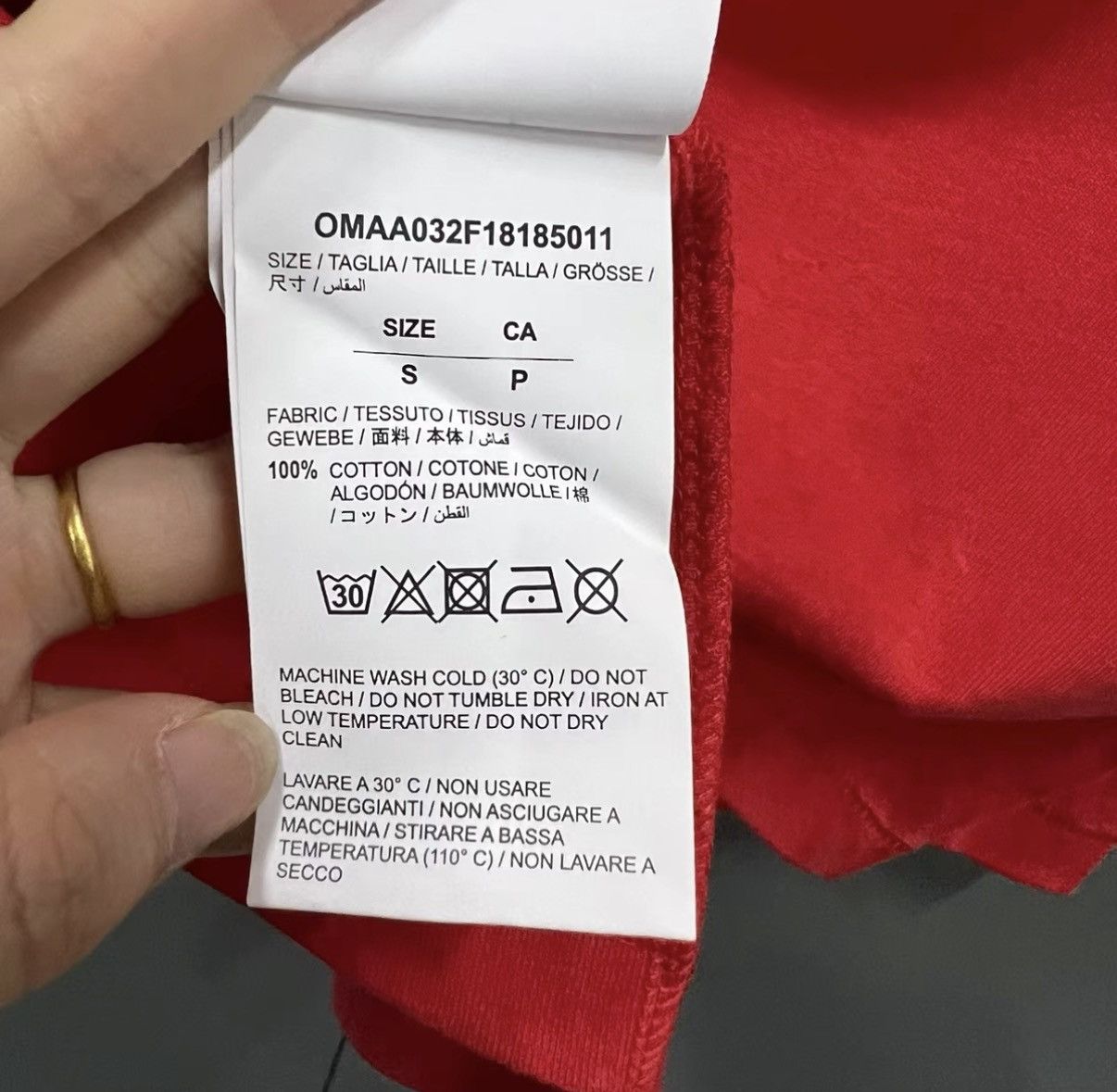 Off-White OFF-WHITE OW Red Portrait Print Short Sleeve J41 Size US S / EU 44-46 / 1 - 3 Thumbnail