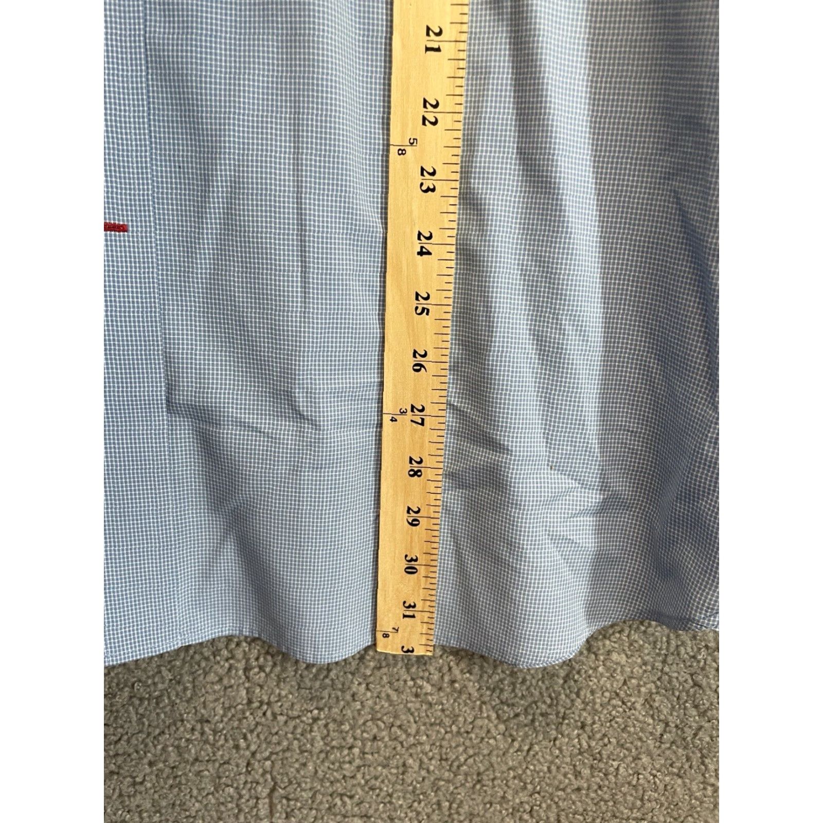 Cremieux Daniel Cremieux Dress Shirt Mens XL Button-Up Short Sleeve Classic Blue Mens XL Dress Shirt Size 46R - 3 Thumbnail