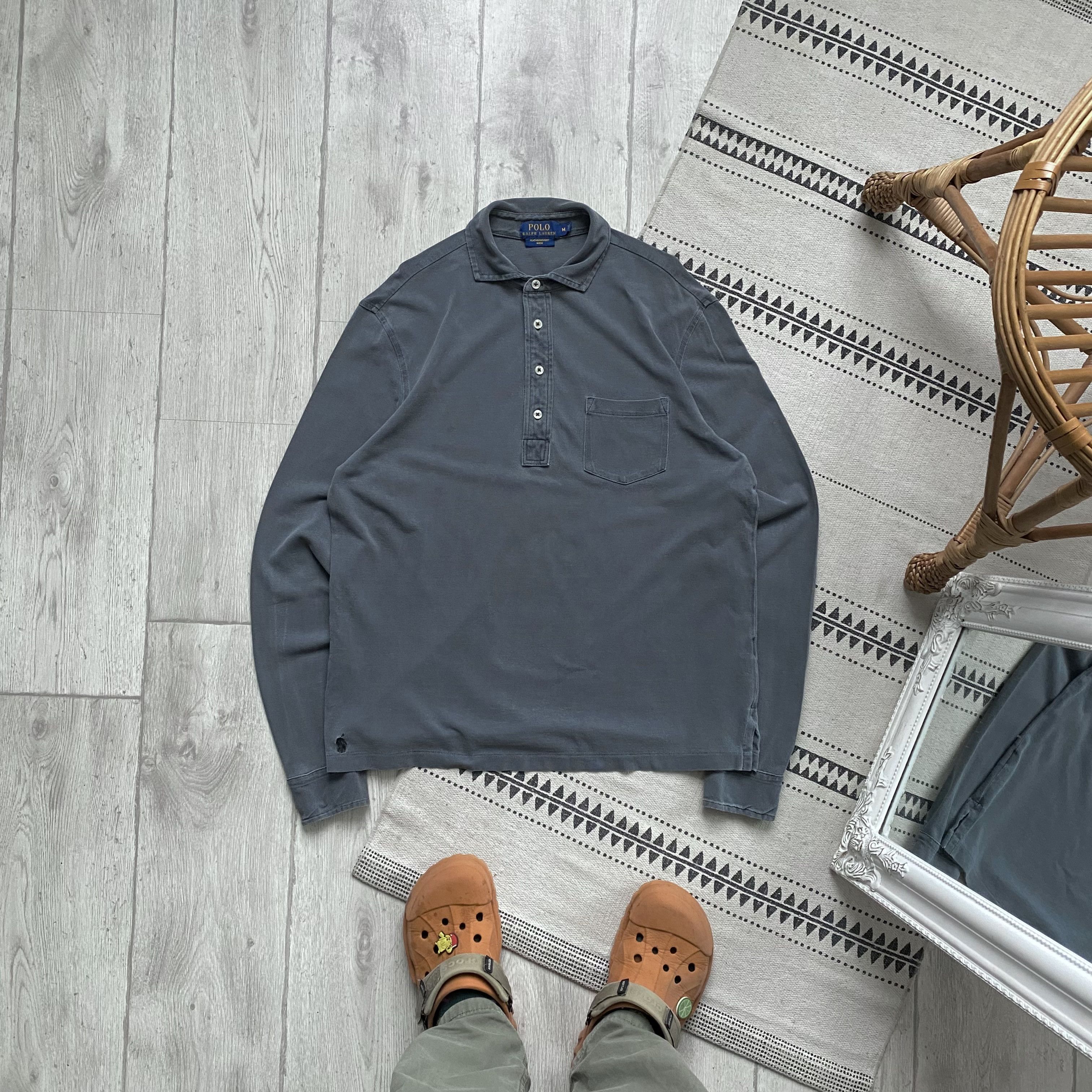Polo Ralph Lauren 🩶 Vintage Polo Ralph Lauren Rugby shirt polo longsleeve Size US M / EU 48-50 / 2 - 1 Thumbnail