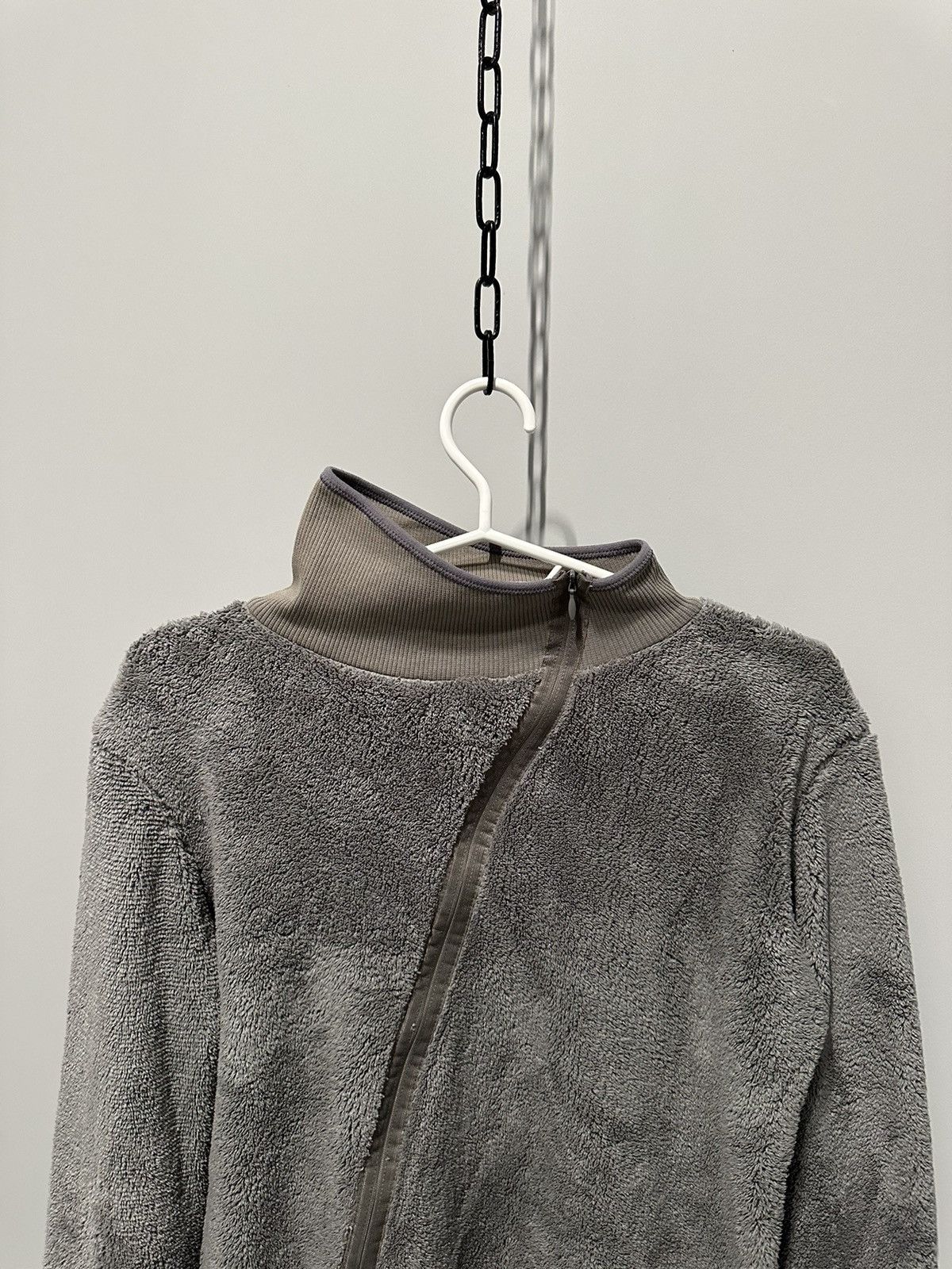 Cop Copine Cop Copine 2000s Acant Garde Fleece Jacket Y2K Assymetrical Size ONE SIZE - 2 Thumbnail