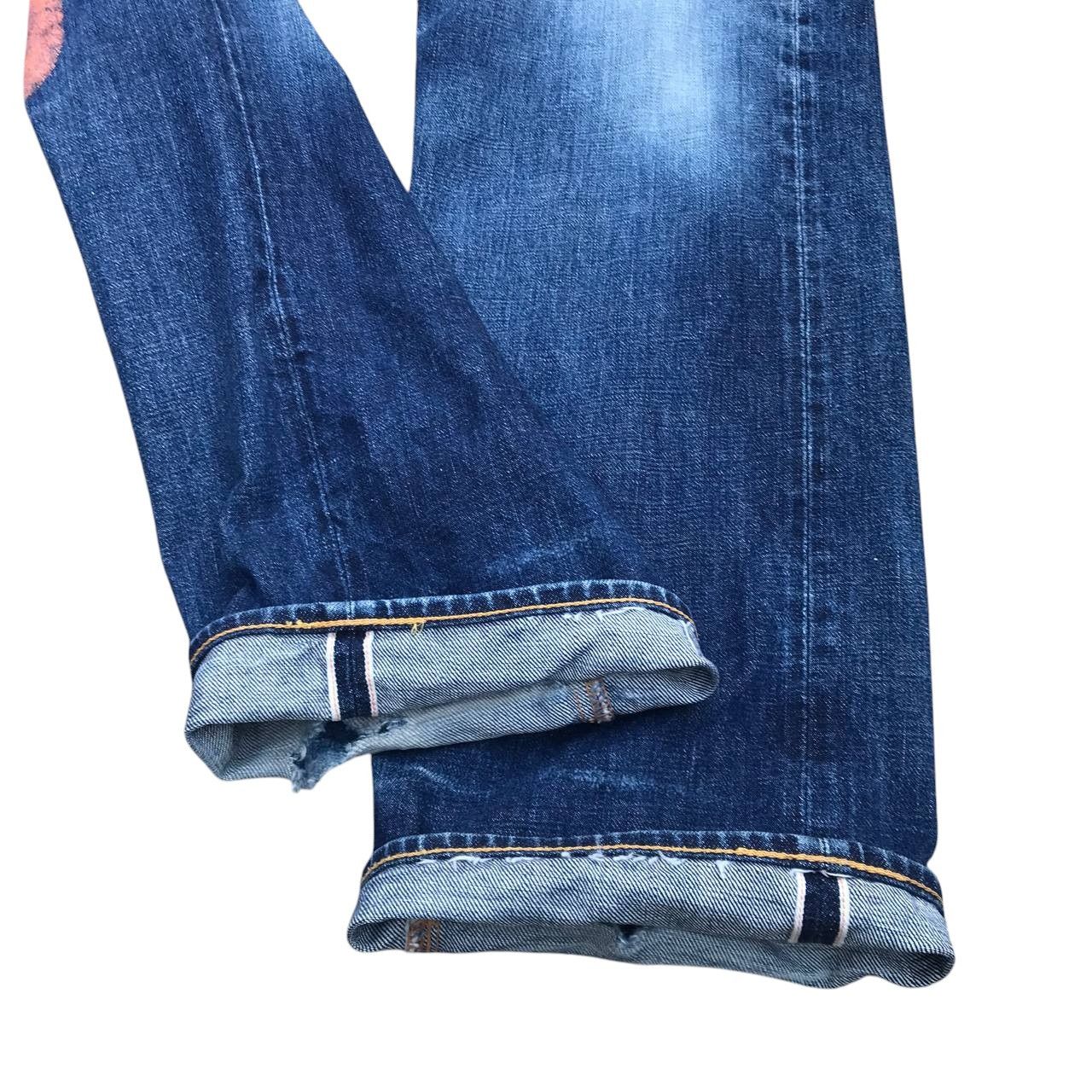 Evisu Vintage Evisu Big Daicock Redline Distressed jean W31x33 Size US 31 - 11 Thumbnail