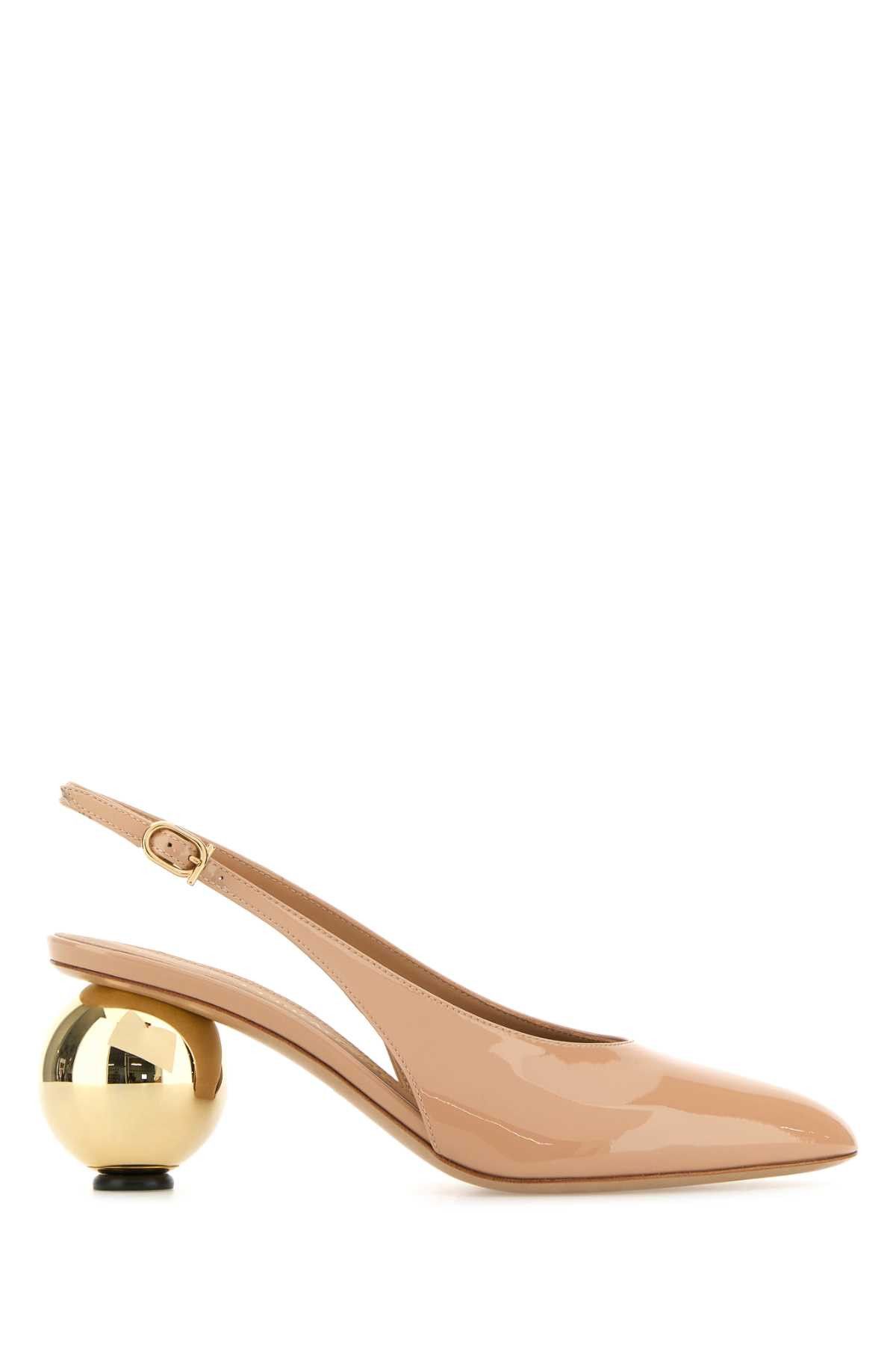 Skin Pink Leather Tessie 70 Pumps