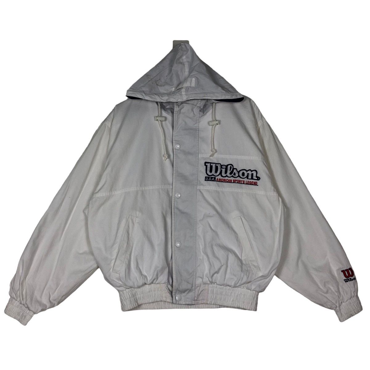 Japanese Brand 🔥90’s Vintage Bomber Jacket Wilson Since 1914 Big Logo Size US M / EU 48-50 / 2 - 1 Thumbnail