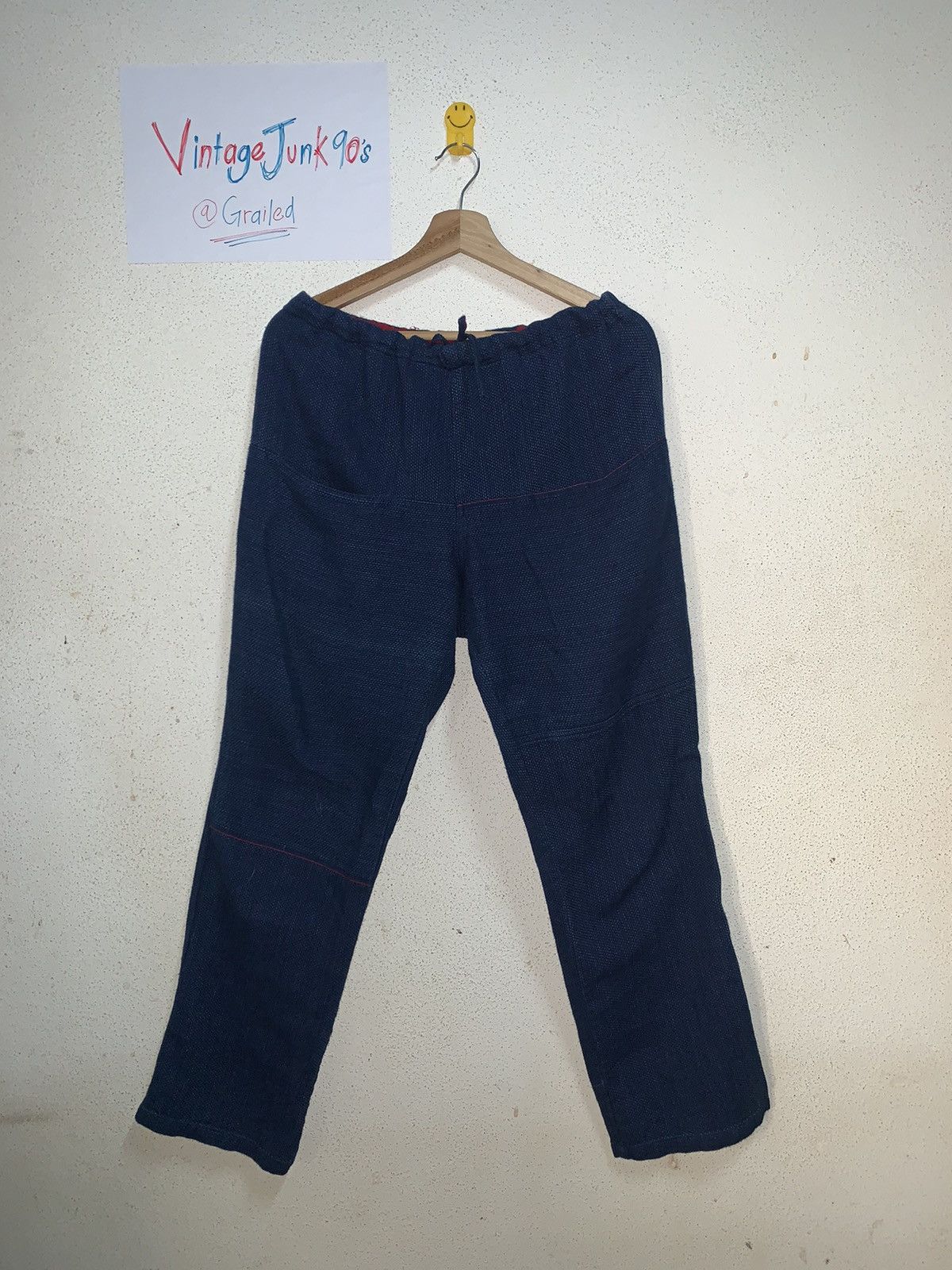 image of Vintage Blue Blue Japan Arigato Pants Raw Indigo, Men's (Size 30)