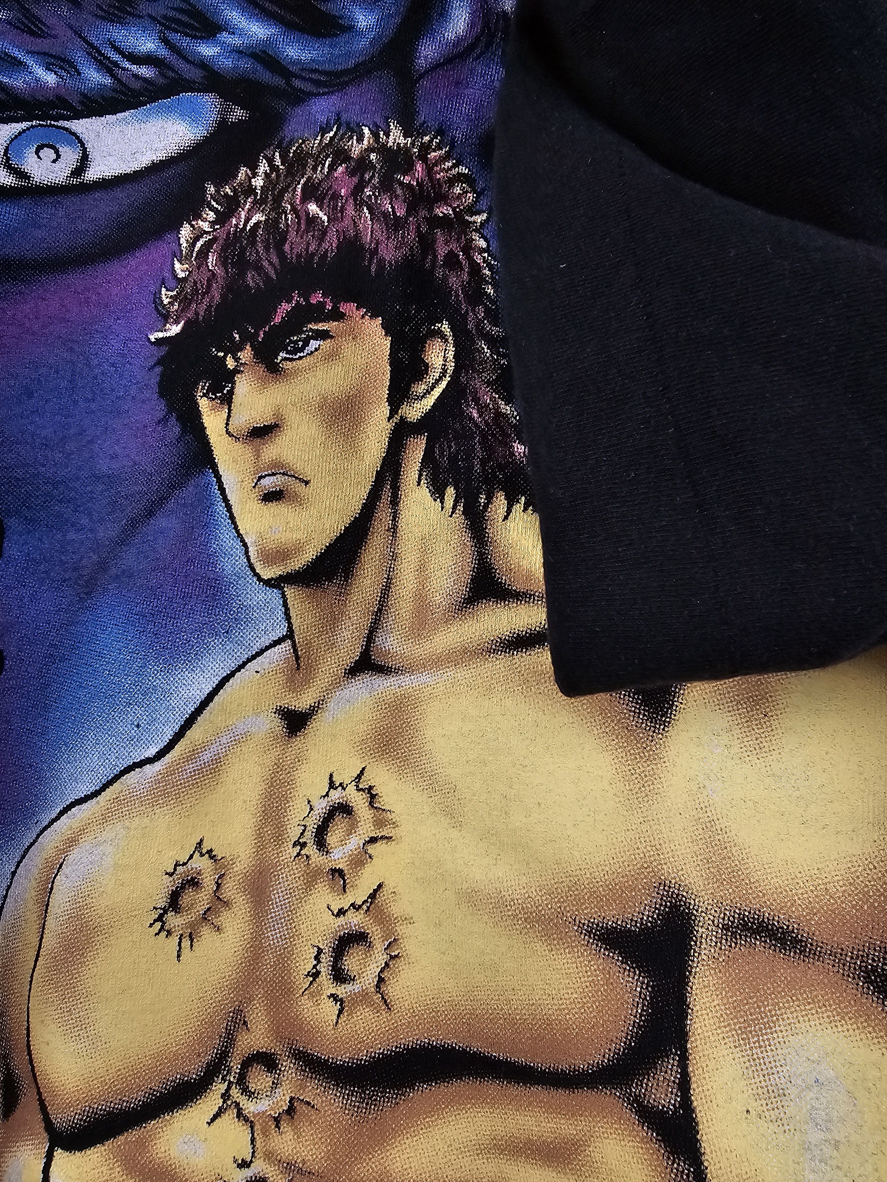Anime × Vintage 90s Fist Of the North Star ken Kenshiro Anime Tee L 21" 30" Size US L / EU 52-54 / 3 - 3 Thumbnail