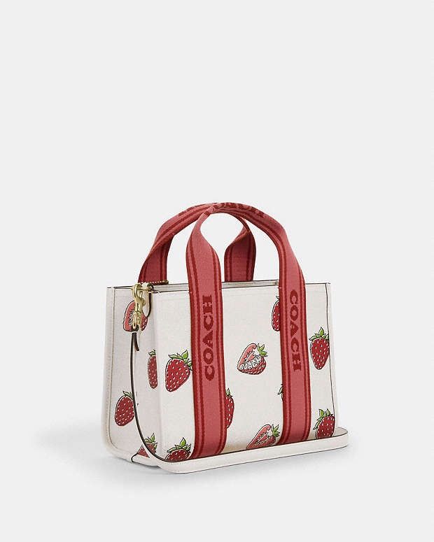 Coach Coach Smith Tote Bag 24 With Strawberry Print CAR80 Size ONE SIZE - 4 Thumbnail