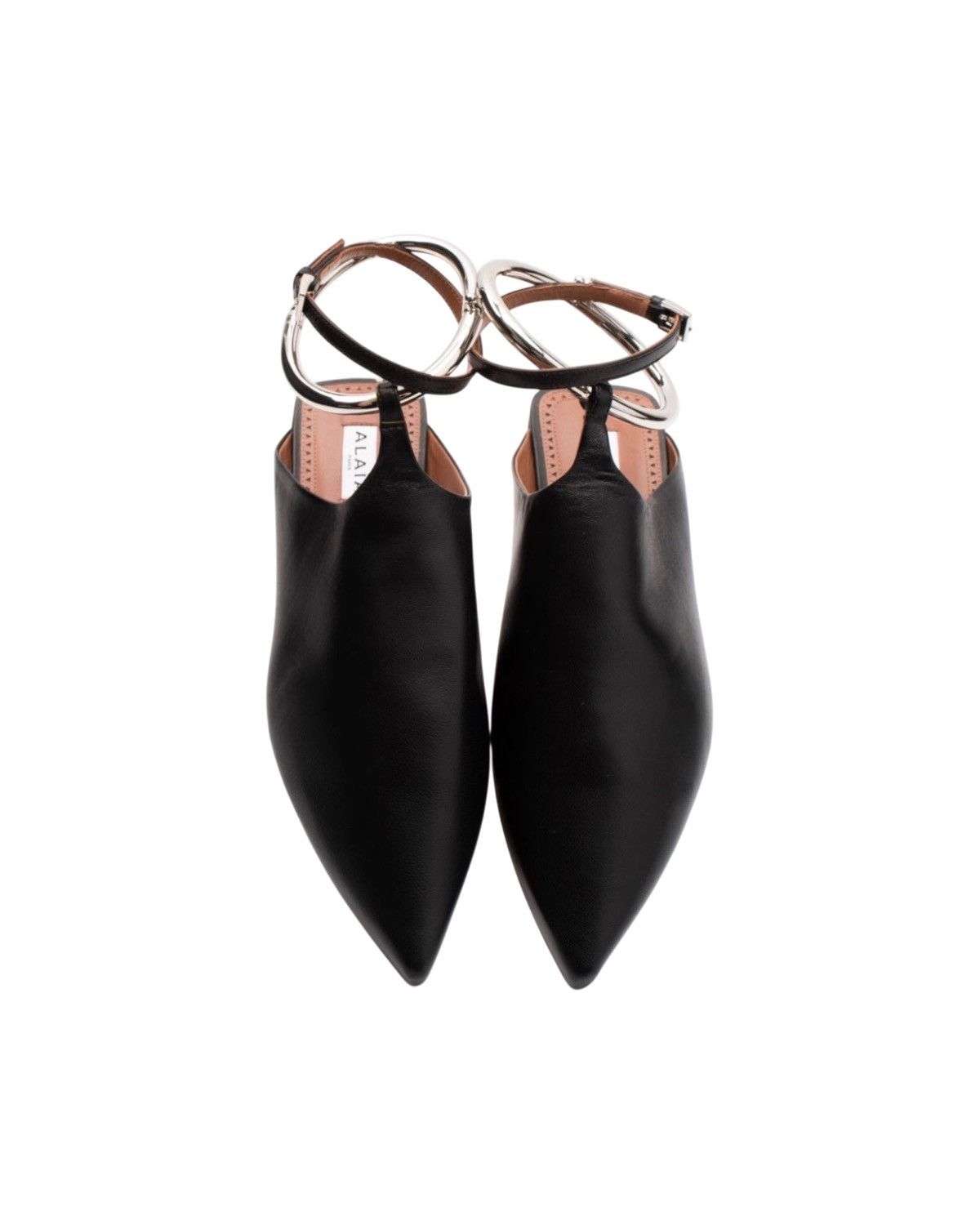 Alaia Alaïa Lambskin Ankle Strap Ballerina Flat — Blk, US8 / EU38 Size US 8 / IT 38 - 2 Thumbnail