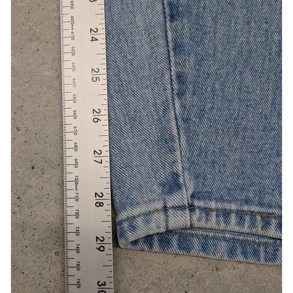 Vintage × Wrangler Vintage late 80s Wrangler Boot Zipper light blue denim jeans Size US 38 / EU 54 - 4 Thumbnail