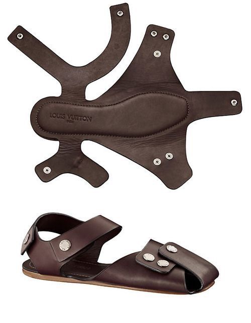 Louis Vuitton Louis Vuitton Brown Leather Serengeti Flat Sandals Size US 7 / EU 40 - 2 Thumbnail