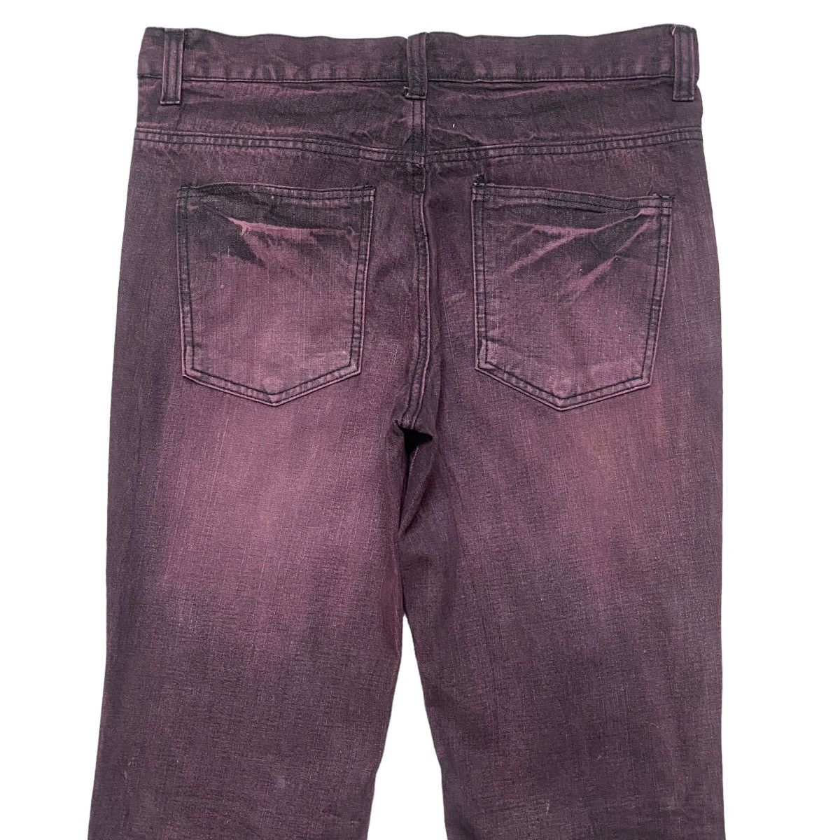 Japanese Brand Japanese Brand Saucy Cool Wine Red Distressed Jeans Size US 32 / EU 48 - 10 Thumbnail
