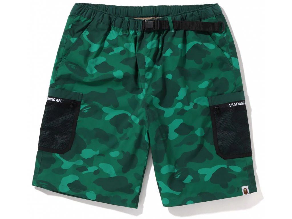 Color Camo Mesh Pocket Shorts