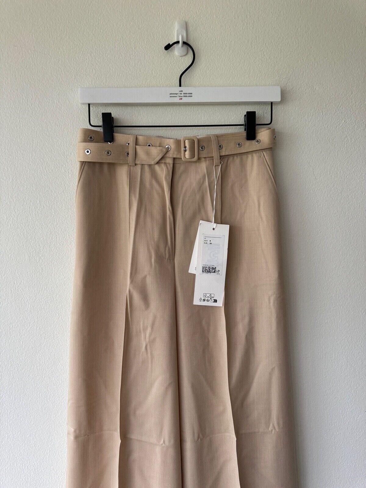 rokh new H&M Rokh Hwang 14 42 10 Wool Belted Pants s Size 32" / US 10 / IT 46 - 2 Thumbnail