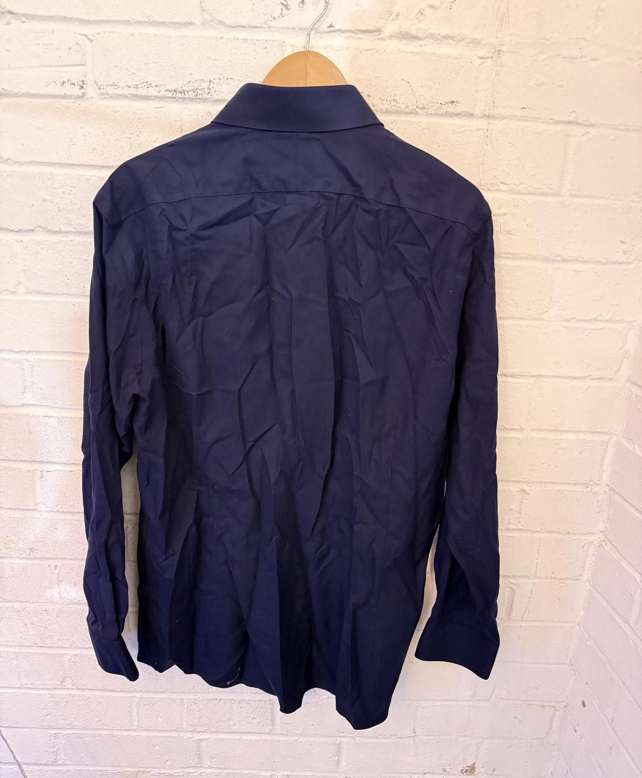 Charles Tyrwhitt Charles Tyrwhitt Navy Blue Men's Dress Shirt Size 38R - 1 Thumbnail