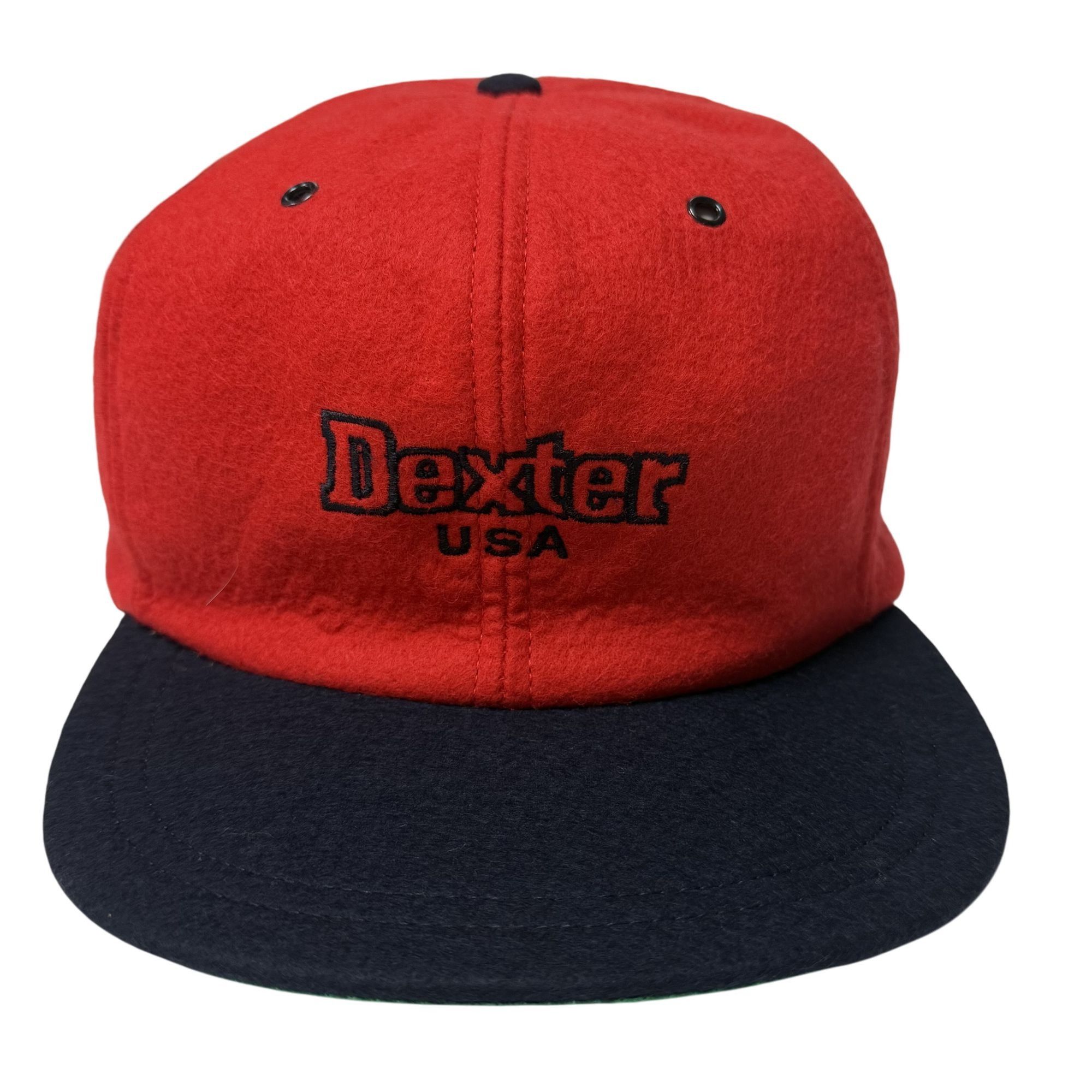 NOS Vtg DEXTER USA Red TRUCKER Hat Felted Wool Snapback