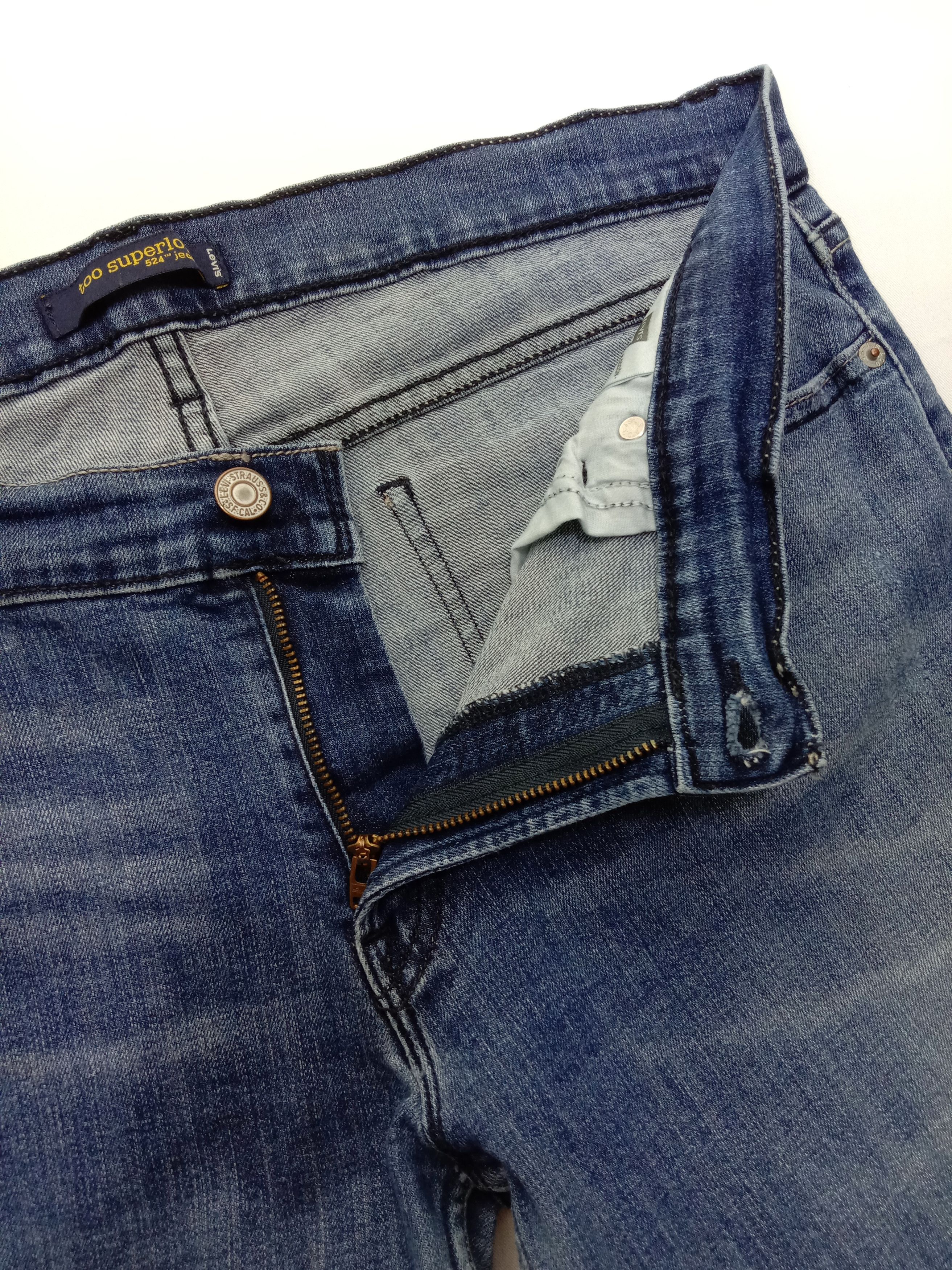 Levi's Vintage Levi's 524 Jeans Distressed Denim Size 34" / US 12 / IT 48 - 9 Thumbnail