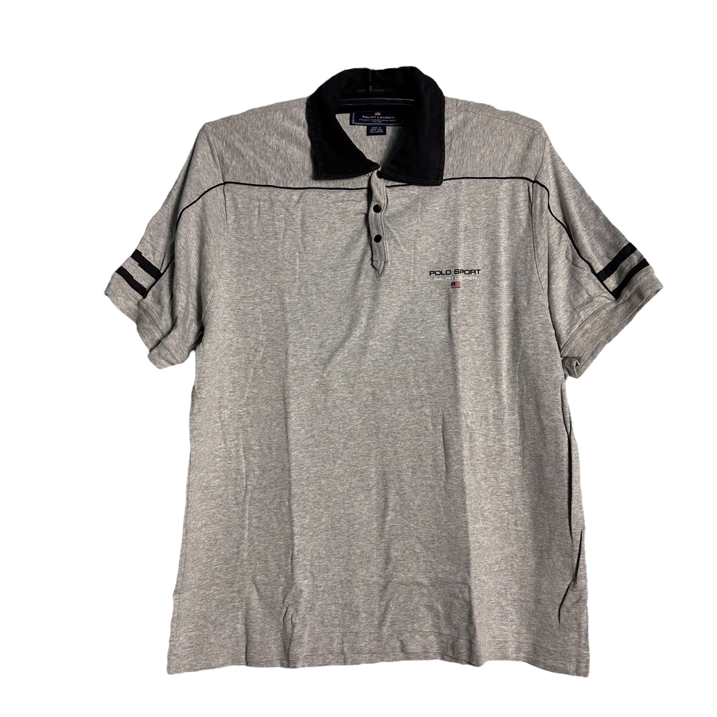 Ralph Lauren Sport 🔥RARE🔥Vtg Polo Sport Ralph Lauren Push Button Polo Shirt Size US L / EU 52-54 / 3 - 1 Thumbnail