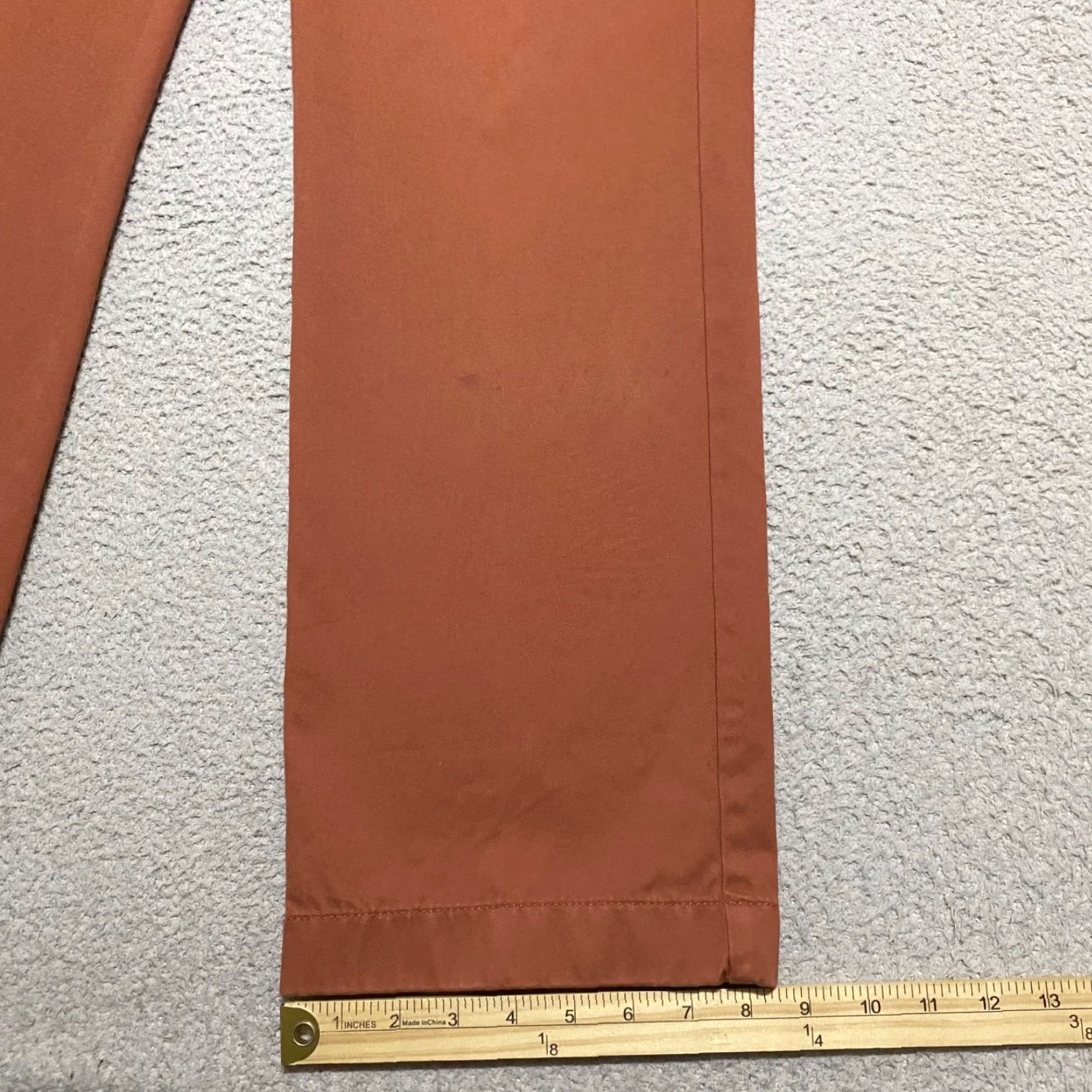 Vintage L.L. Bean Mens Pants Chino Straight Flat Front 35x34 Orange Regular Rise Mens Size US 35 - 5 Thumbnail