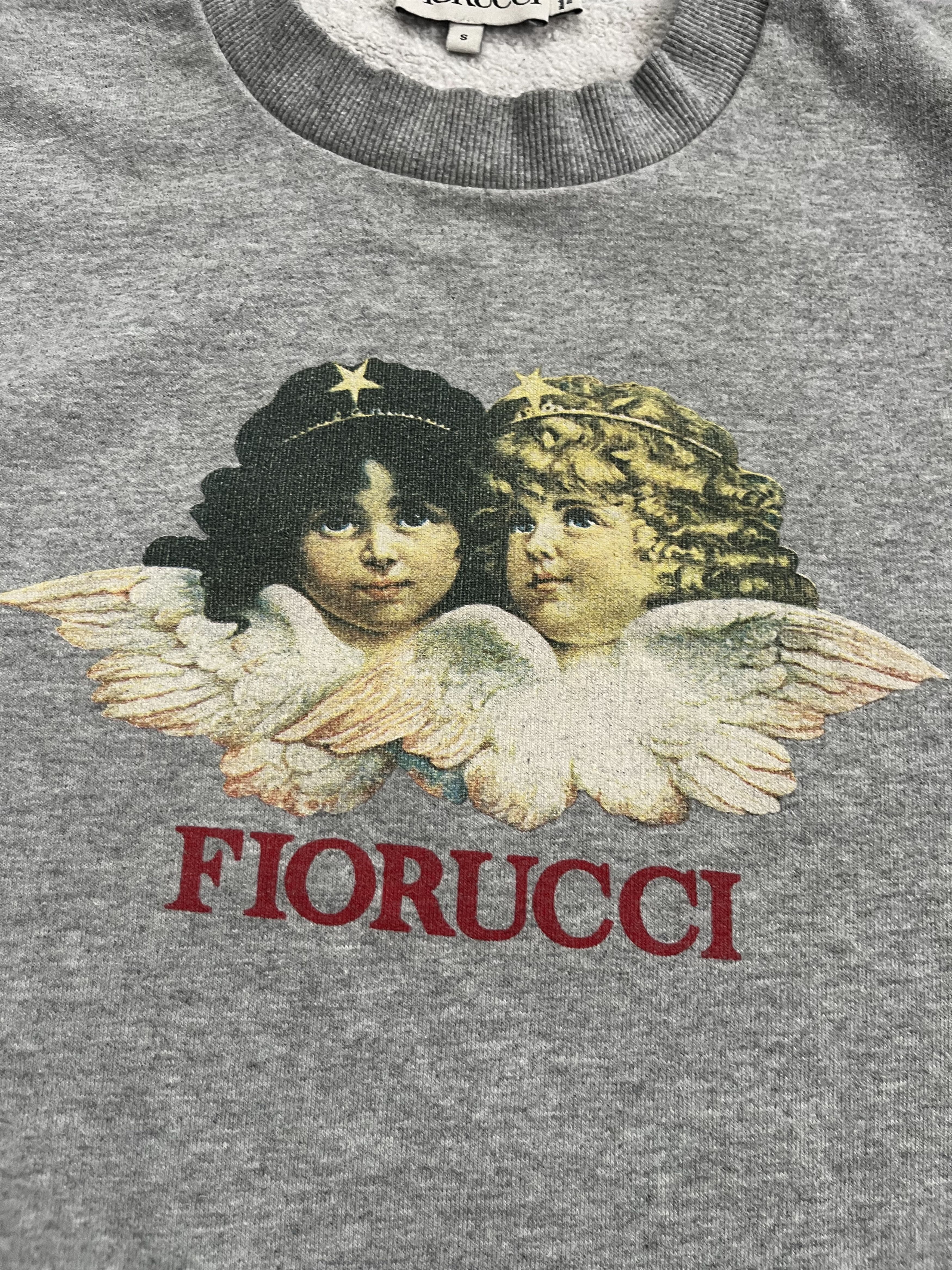 Fiorucci RARE Fiorucci Cherub Angels Classic Logo Gray Sweatshirt Size US S / EU 44-46 / 1 - 2 Thumbnail