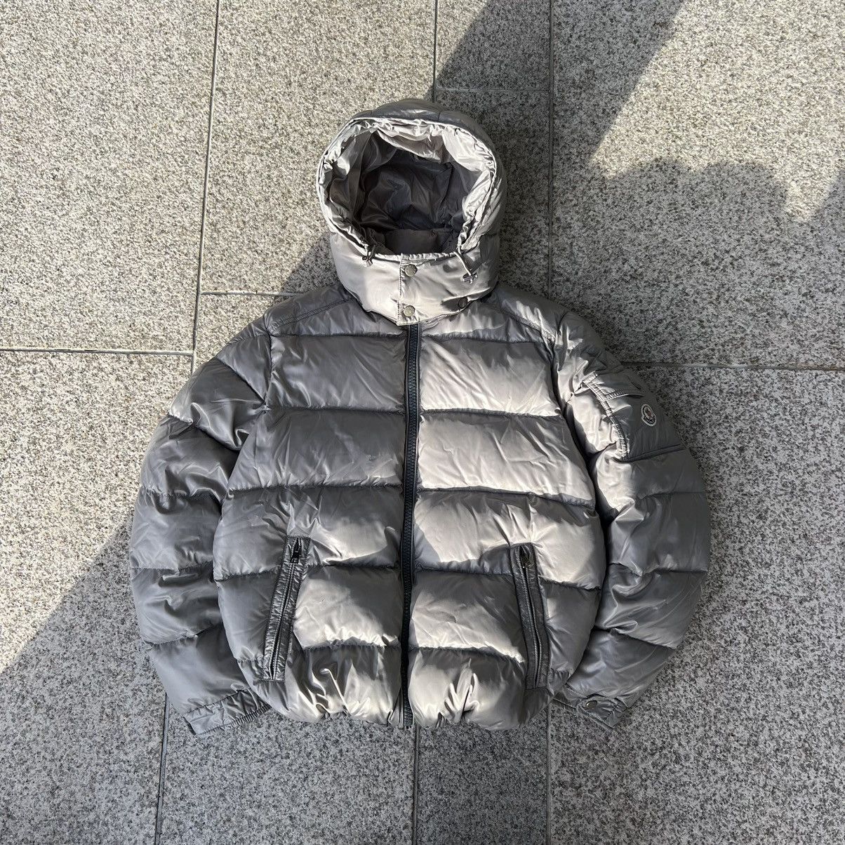 image of Moncler Maya Puffer Jacket in Grey, Men's (Size XL)