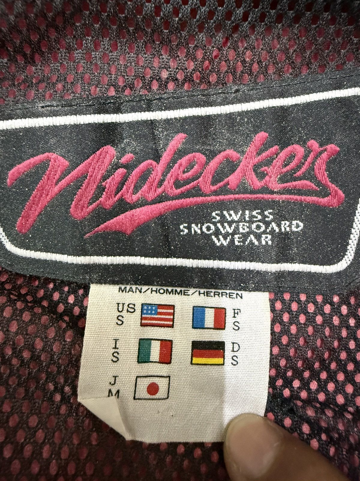 Descente Vintage 90s Nidecker Swiss Snowboard Wear Jacket Size US S / EU 44-46 / 1 - 10 Thumbnail