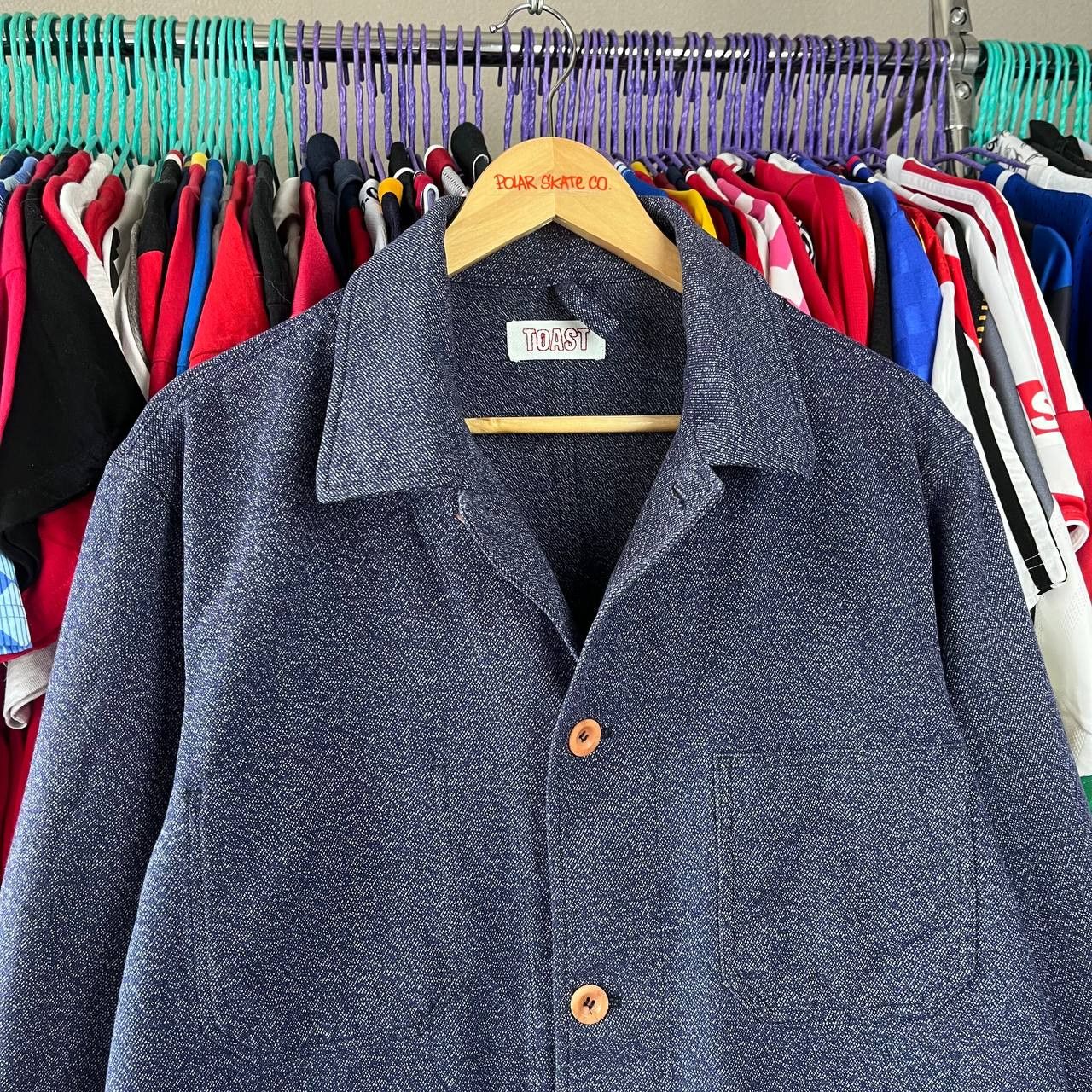 Other TOAST Chore Workwear Blue Denim Blazer Jacket Size US L / EU 52-54 / 3 - 5 Thumbnail