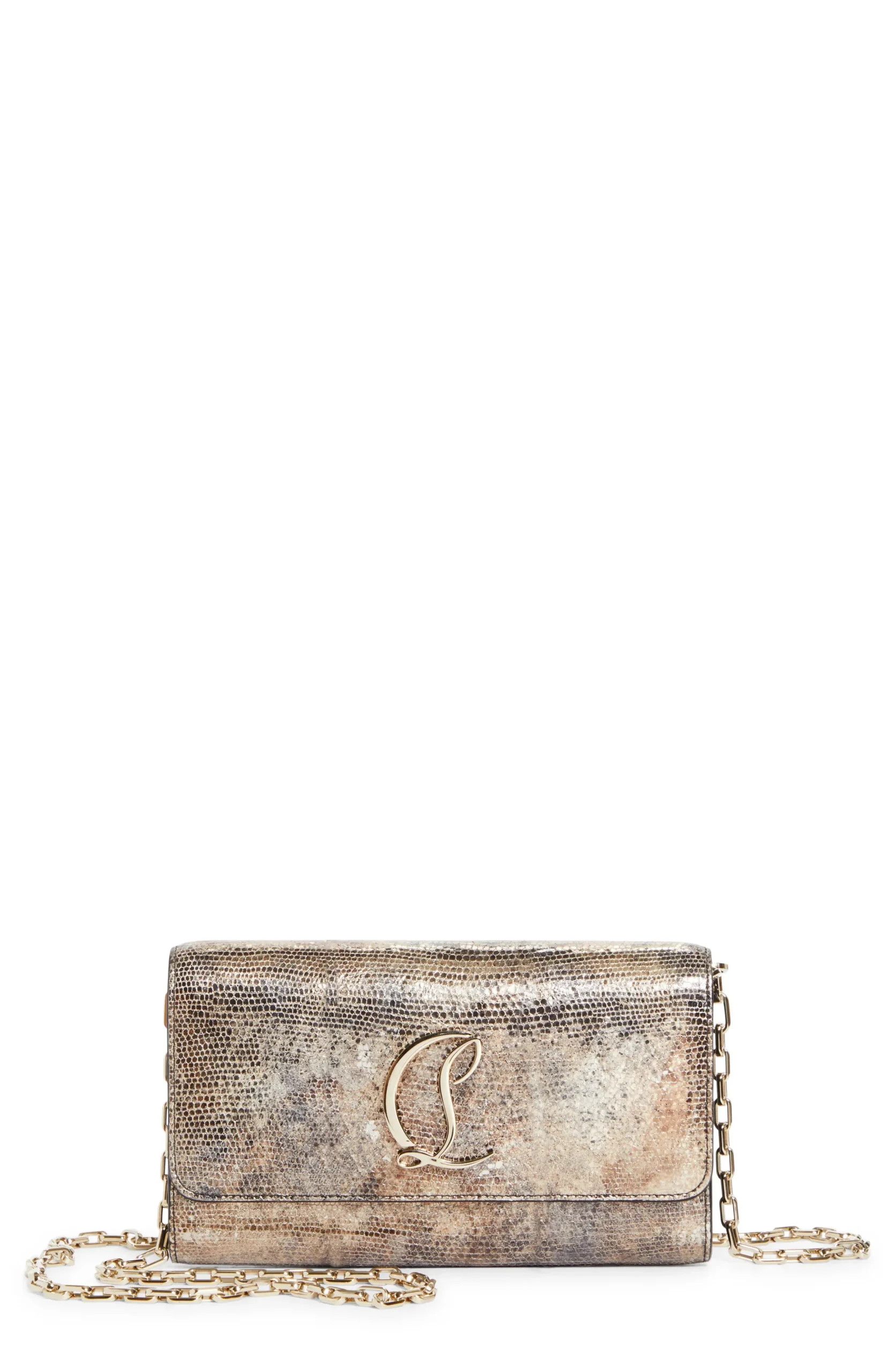 Christian Louboutin os11x0126 Size: OS / Loubi54 Sirene Snakeskin Wallet Size ONE SIZE - 1 Thumbnail