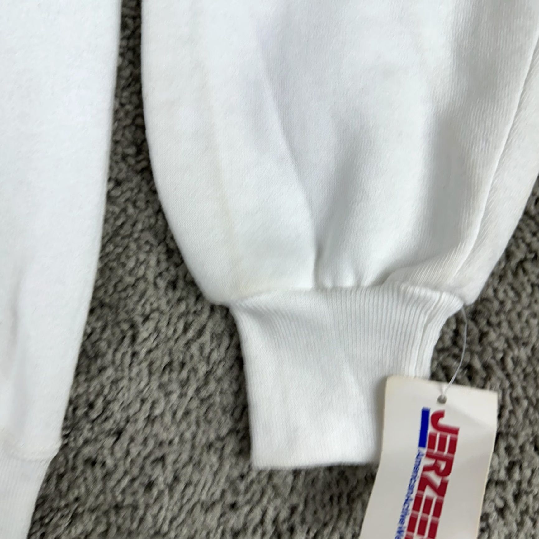 Jerzees VINTAGE Jerzees Sweatshirt Mens M White Santa Claus Graphic Print Christmas 90s USA Crewneck Pullover Size US M / EU 48-50 / 2 - 5 Thumbnail