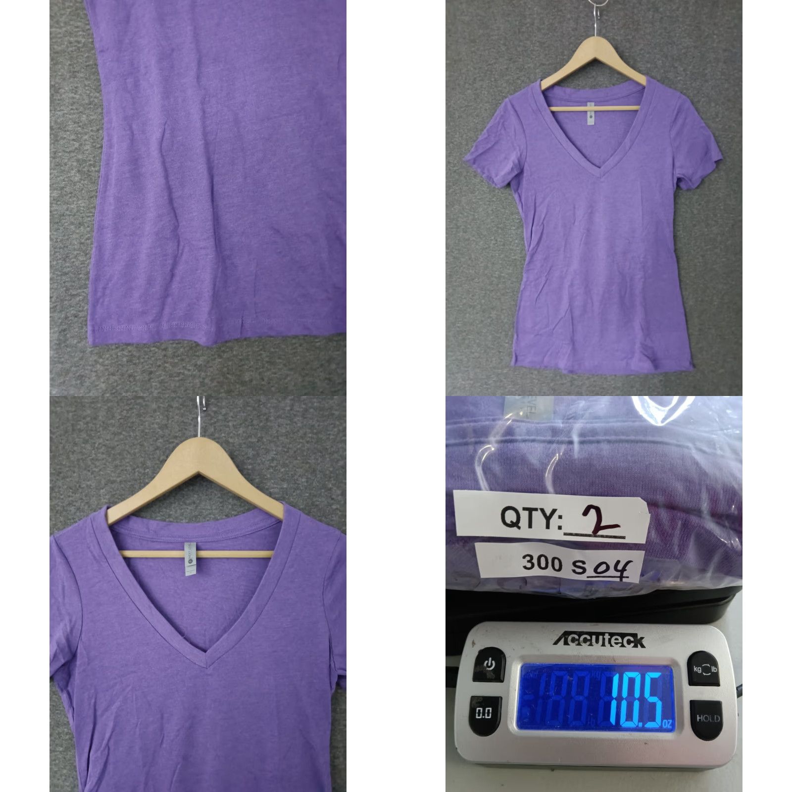 Next Level Next Level T-Shirt Women V-Neck Short Sleeve Purple M 3-Pack Shirt Women Purple 3-Pack Casual 90s? Size M / US 6-8 / IT 42-44 - 8 Thumbnail