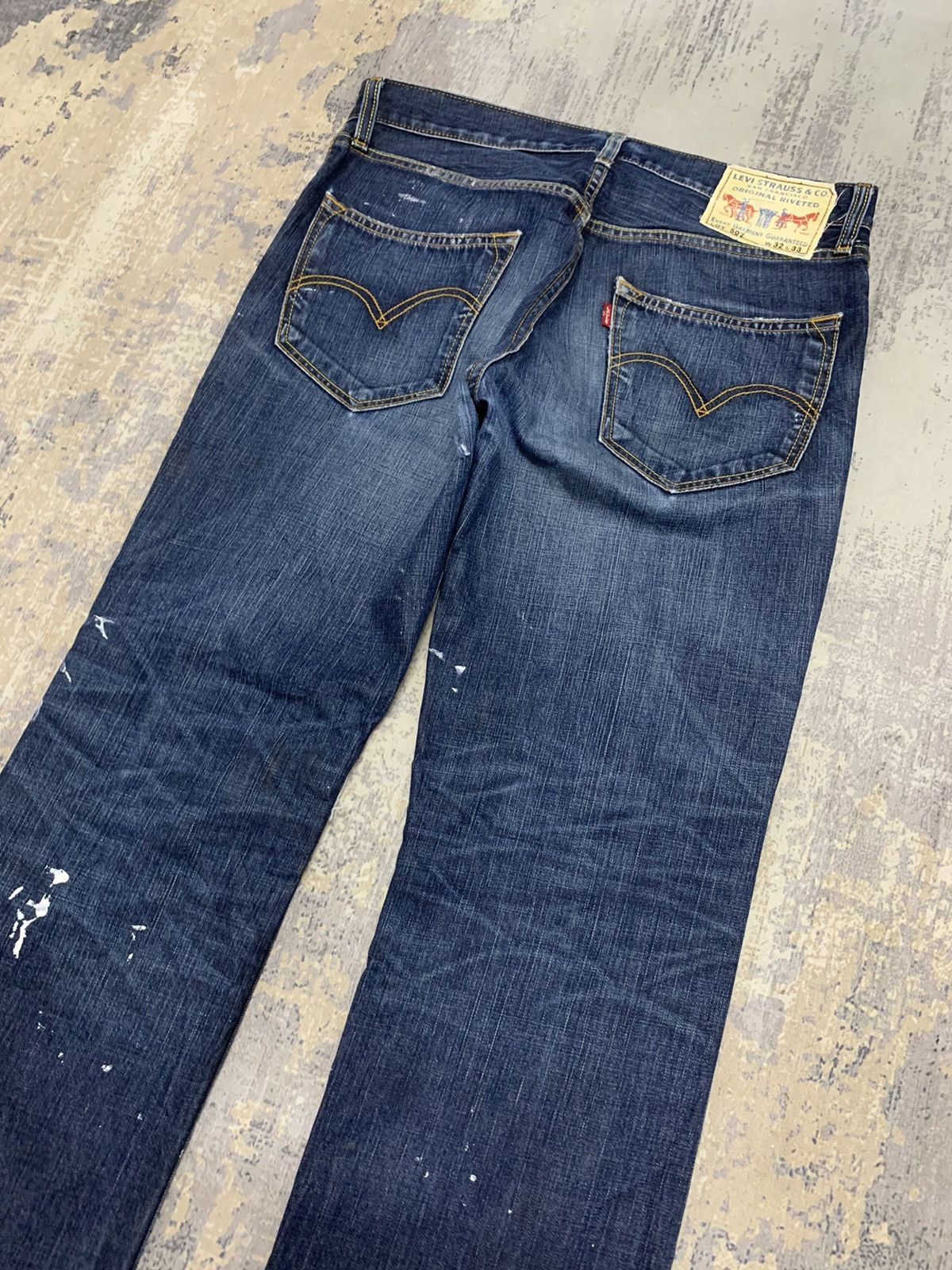 Levi's Levi’s 502 Distressed Straight Leg Jeans – Vintage Denim Size US 34 / EU 50 - 12 Thumbnail