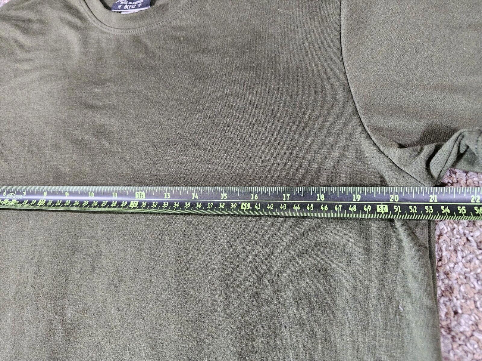 Designer faded royalty nyc made in AMERICA Green L TEE HIGH QUALITY Size US L / EU 52-54 / 3 - 4 Thumbnail