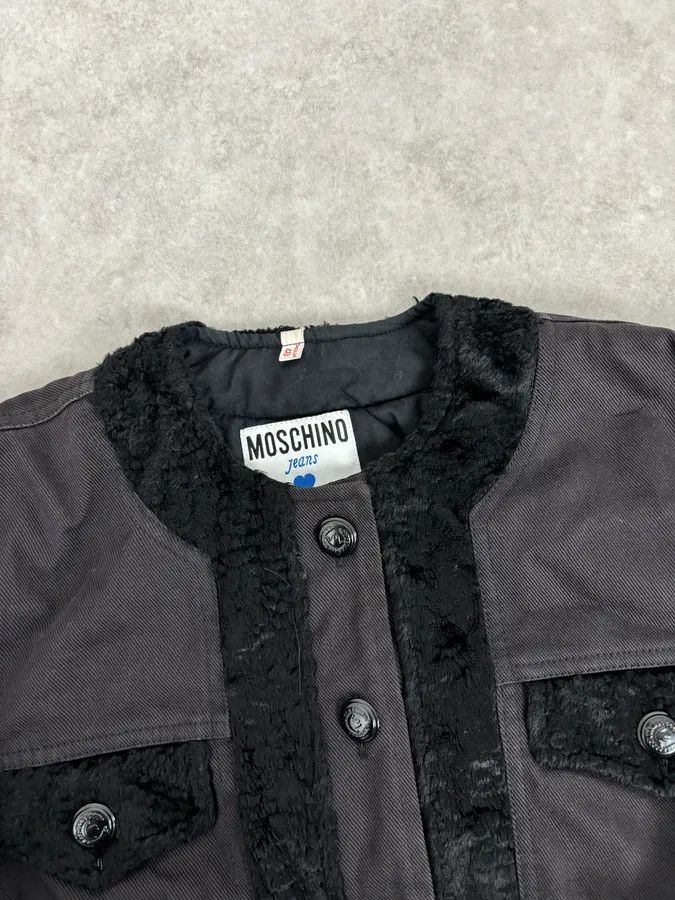 Moschino 2000s Moschino Black Buttoned Light Jacket Size M / US 6-8 / IT 42-44 - 4 Thumbnail