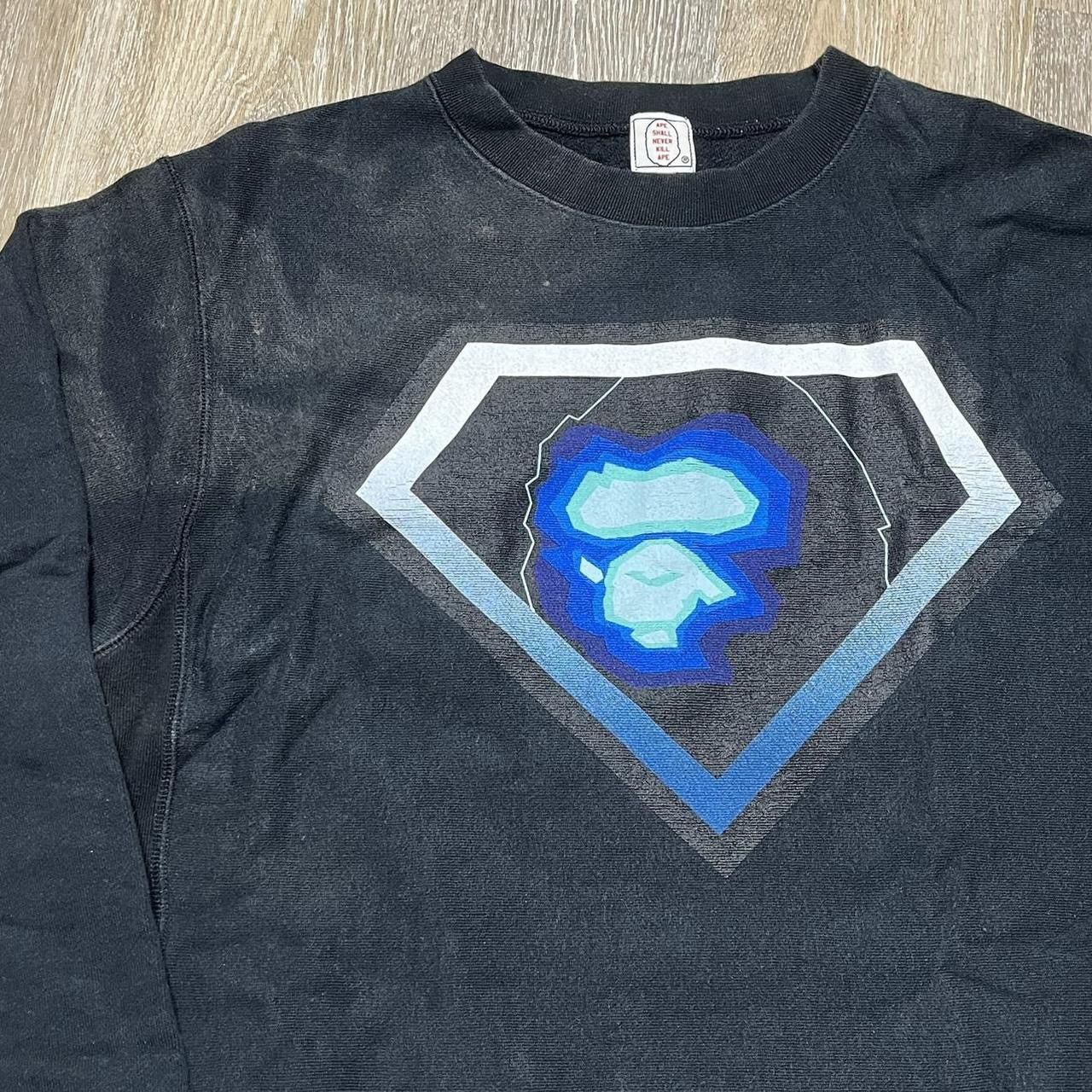 Bape × Vintage 90s nigo era superape sweatshirt Size US M / EU 48-50 / 2 - 3 Thumbnail