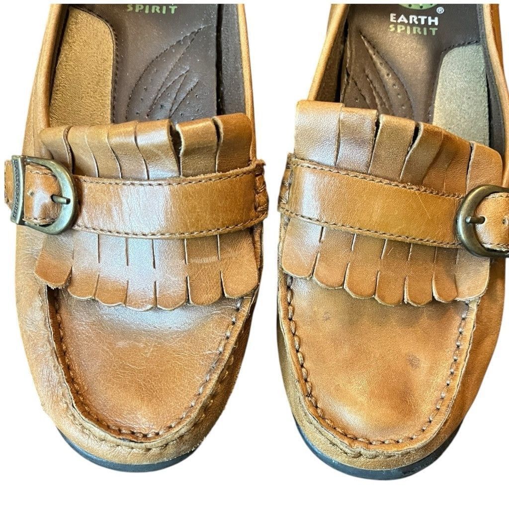 Vintage Y2K Earth Spirit Princeton Buckle Tassel Leather Loafers 7 Size US 7 / IT 37 - 11 Thumbnail