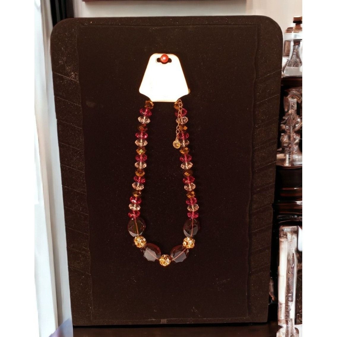 Other Liz Claiborne Necklace with Translucent Amber, Purple, Clear Size ONE SIZE - 2 Thumbnail