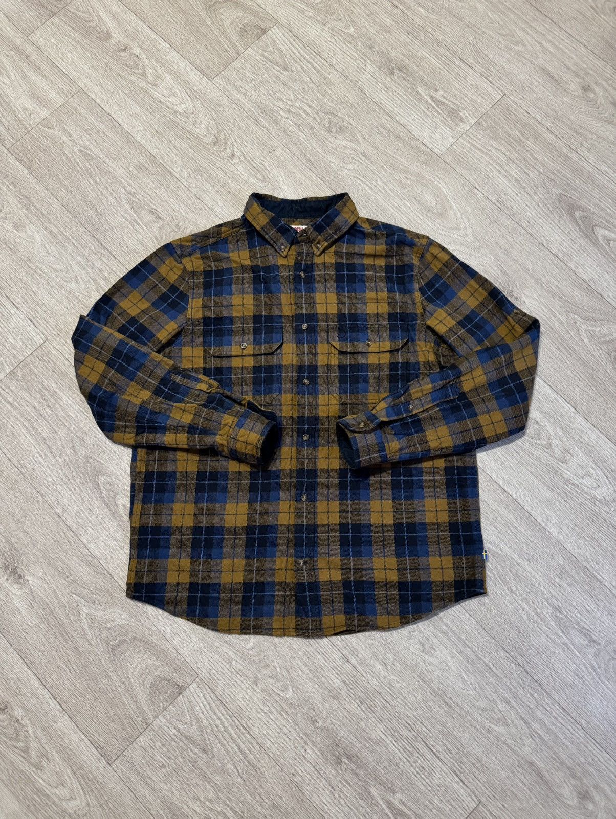 Fjallraven 🔷Vintage Fjallraven Flannel Overshirt🔷 Size US XL / EU 56 / 4 - 1 Thumbnail