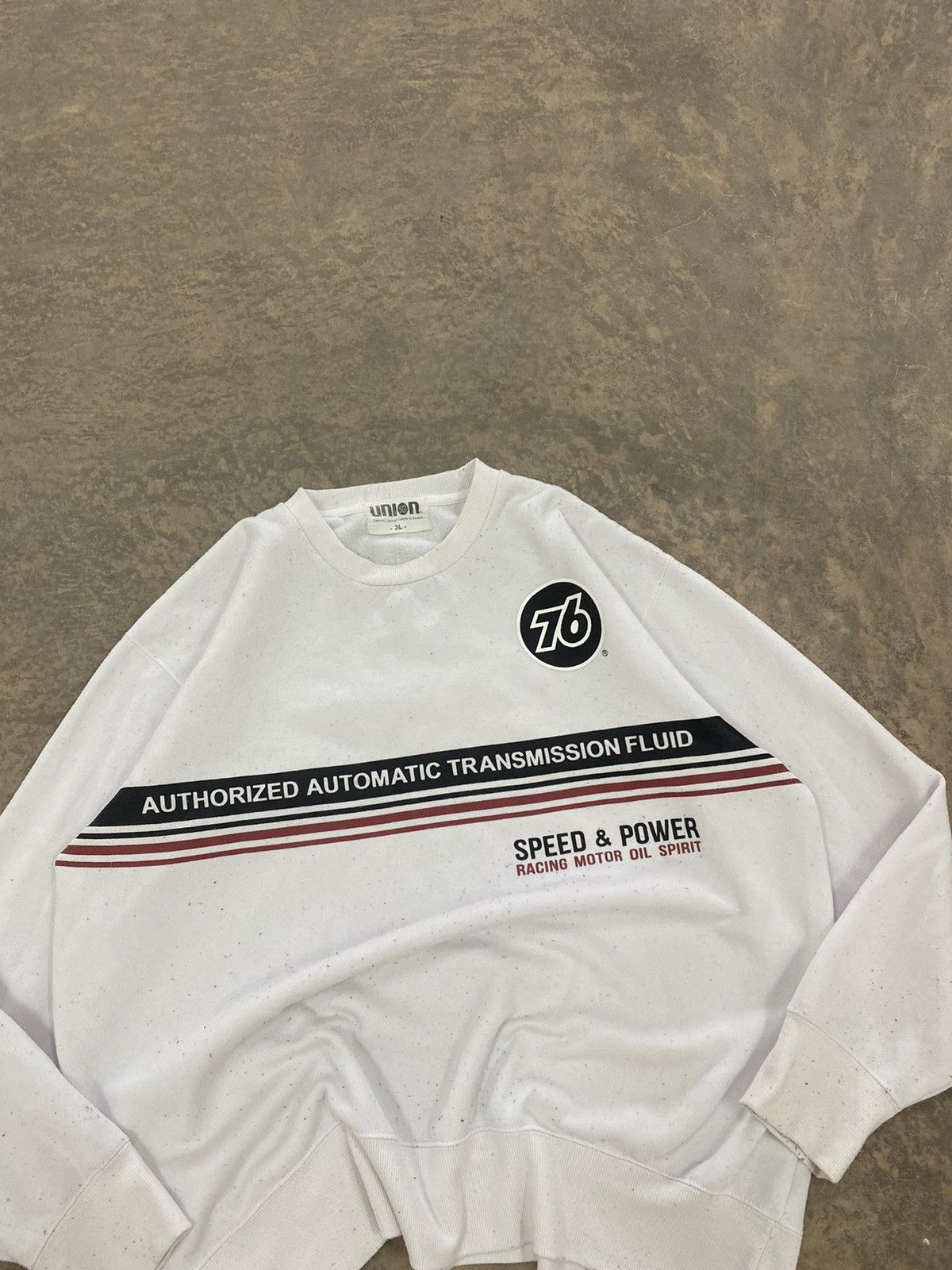 Union LA 76 UNION MOTOR OIL RACING SWEATER 90s VINTAGE Size US L / EU 52-54 / 3 - 4 Thumbnail