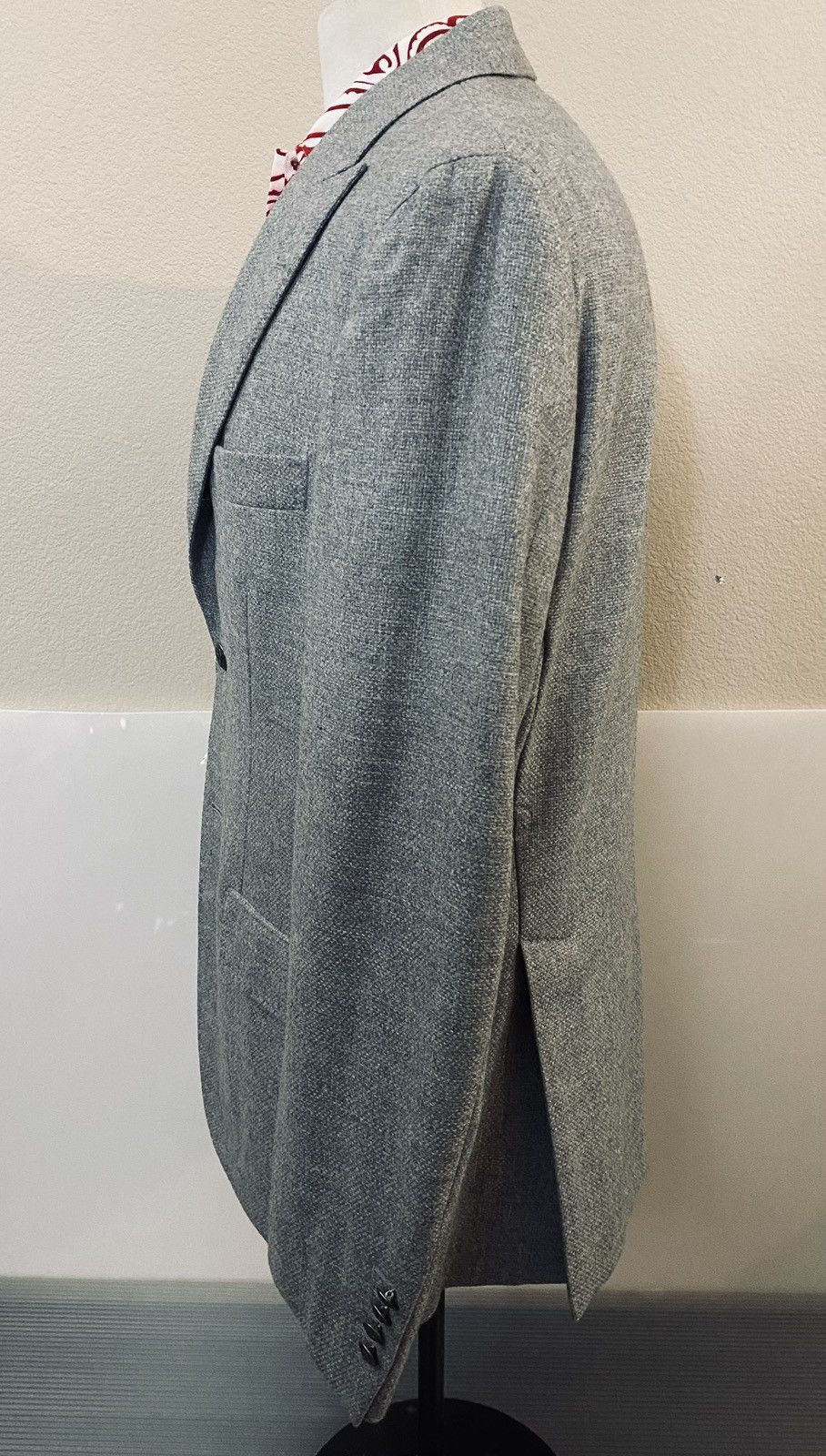 Brunello Cucinelli Brunello Cucinelli 🇮🇹 grey wool/cashmere logo blazer 52 NEW Size 42R - 8 Thumbnail