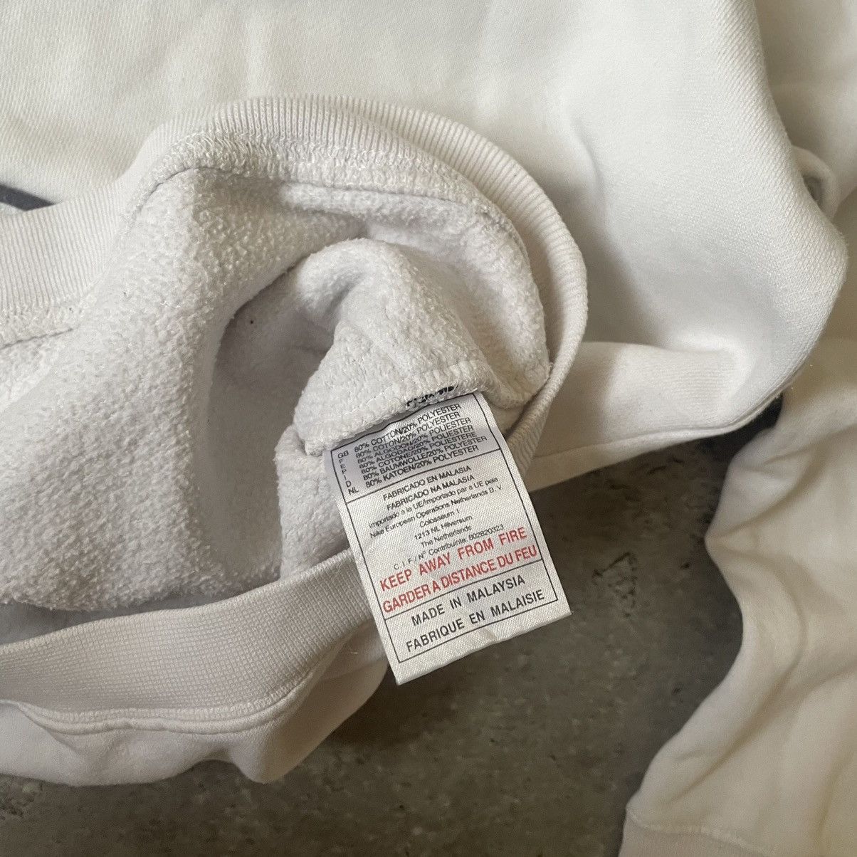 Nike × Vintage Vintage 90s Nike Central Logo Hoodie Size US S / EU 44-46 / 1 - 4 Thumbnail