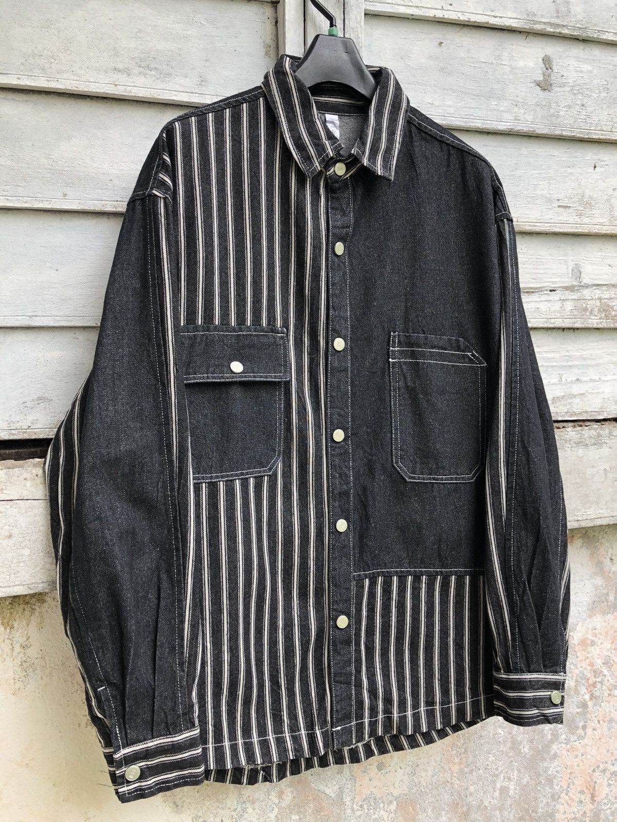 Japanese Brand Homen Homen 2 Tones Denim Walker Jacket Size US XL / EU 56 / 4 - 3 Thumbnail