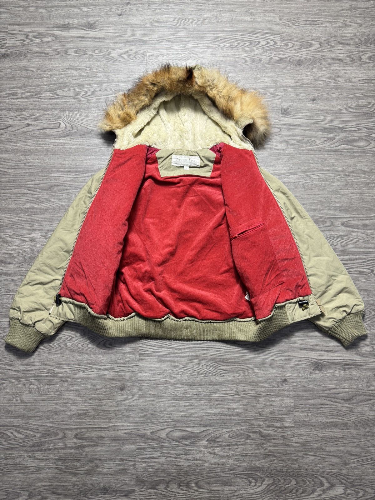 If Six Was Nine 2000s Timber Line by Daiwa Fur Faux Fishing Jacket Size US M / EU 48-50 / 2 - 9 Thumbnail