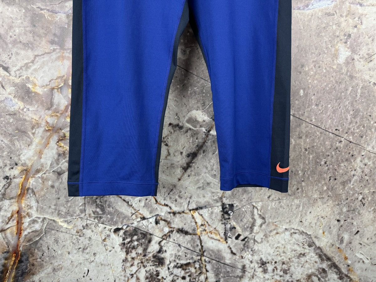 Nike Nike Pro Dri-Fit Blue Compression Training Leggings Athletic Size 34" / US 12 / IT 48 - 4 Thumbnail