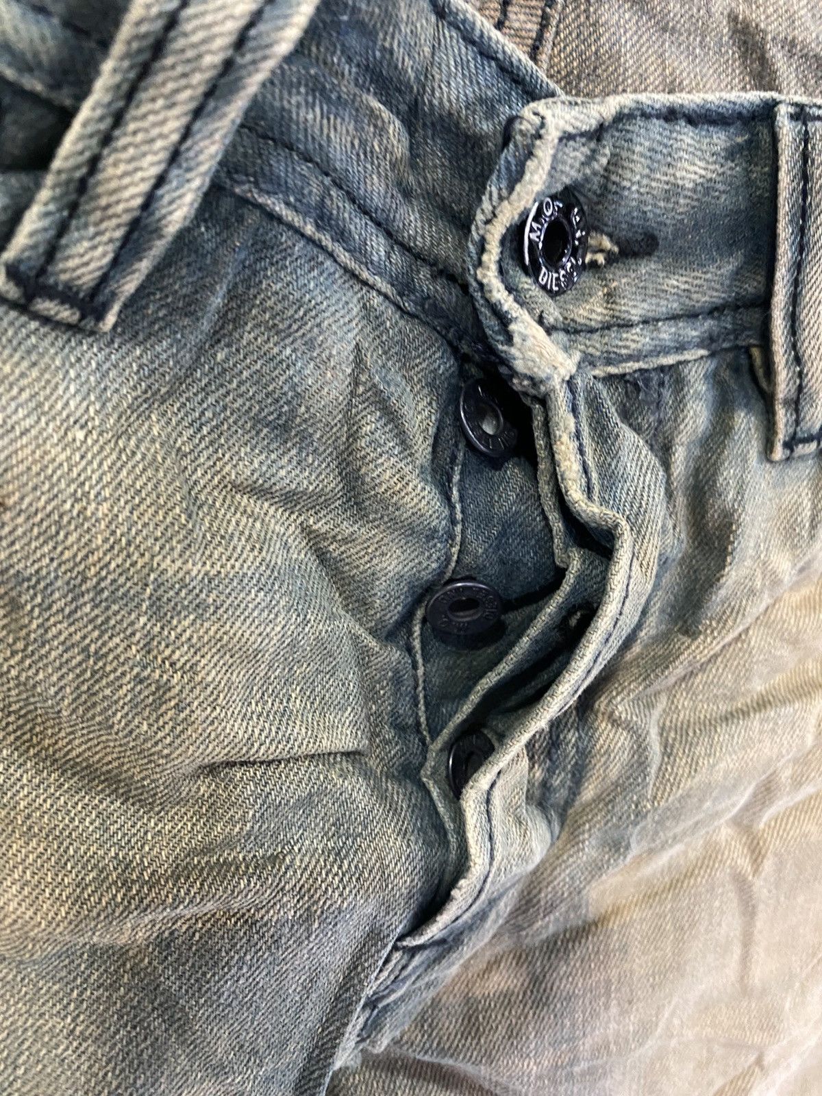 Diesel Diesel Viker Wash Distressed Muddy Denim Size US 31 - 3 Thumbnail